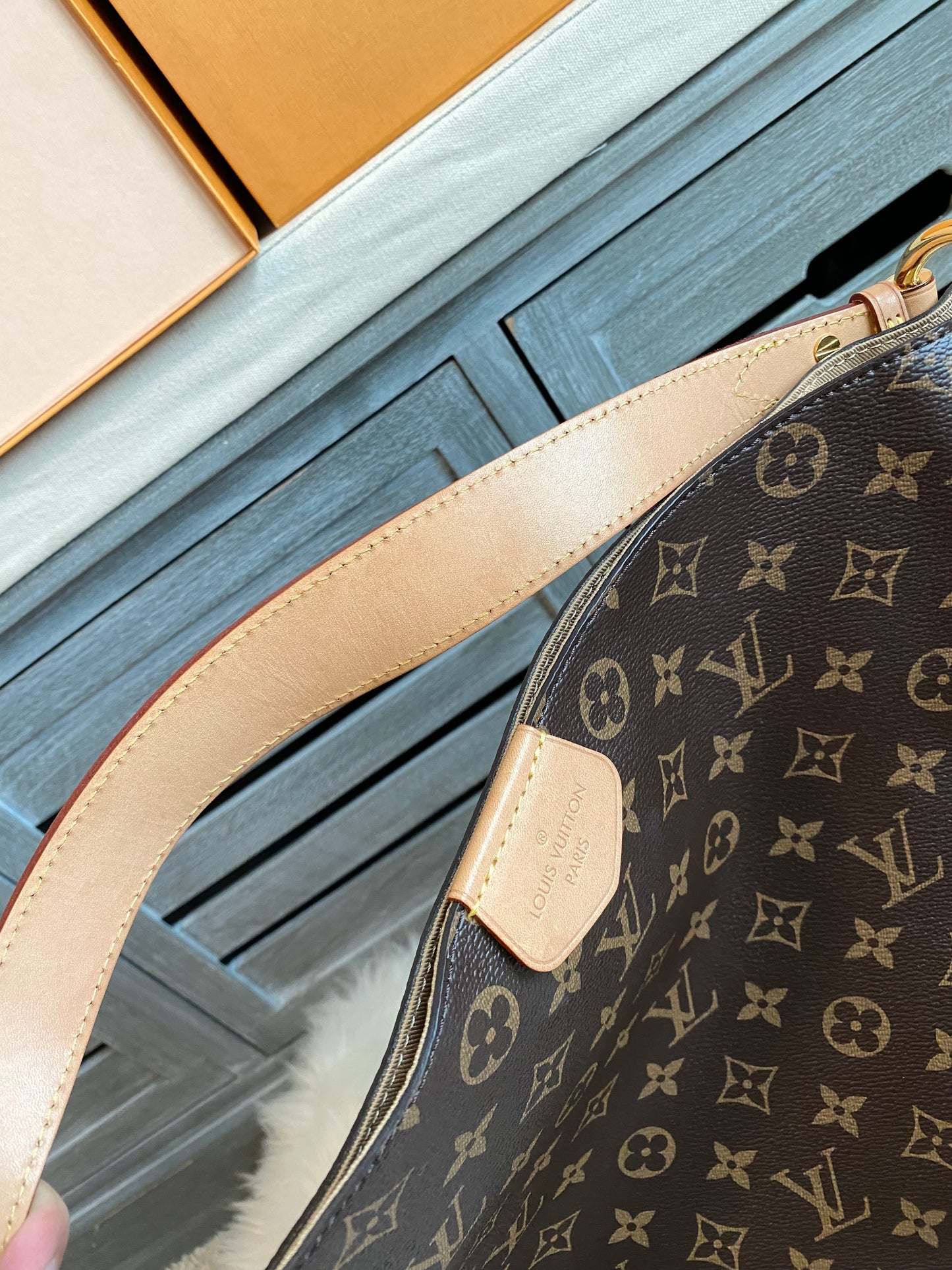 Louis Vuitton Graceful MM Beige Interior