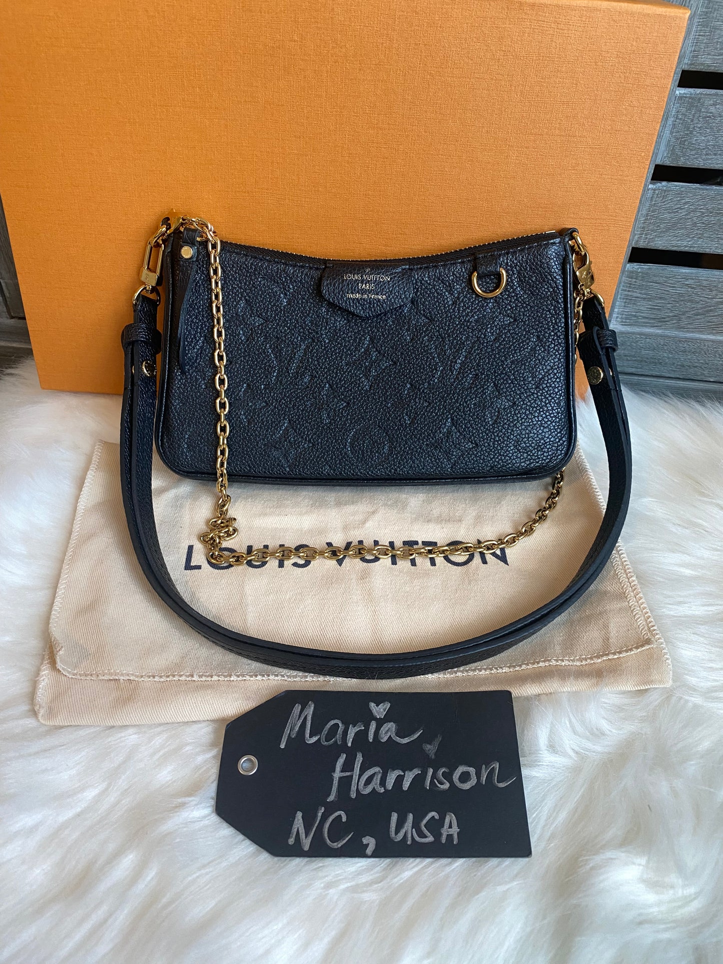 Louis Vuitton Easy Pouch On Strap Black