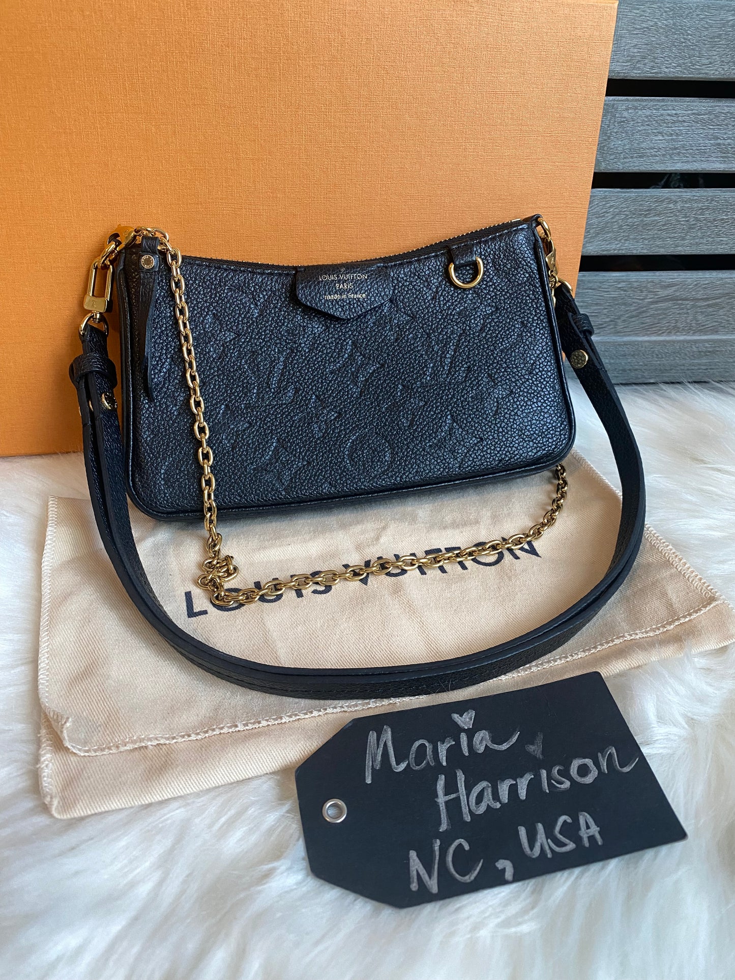 Louis Vuitton Easy Pouch On Strap Black
