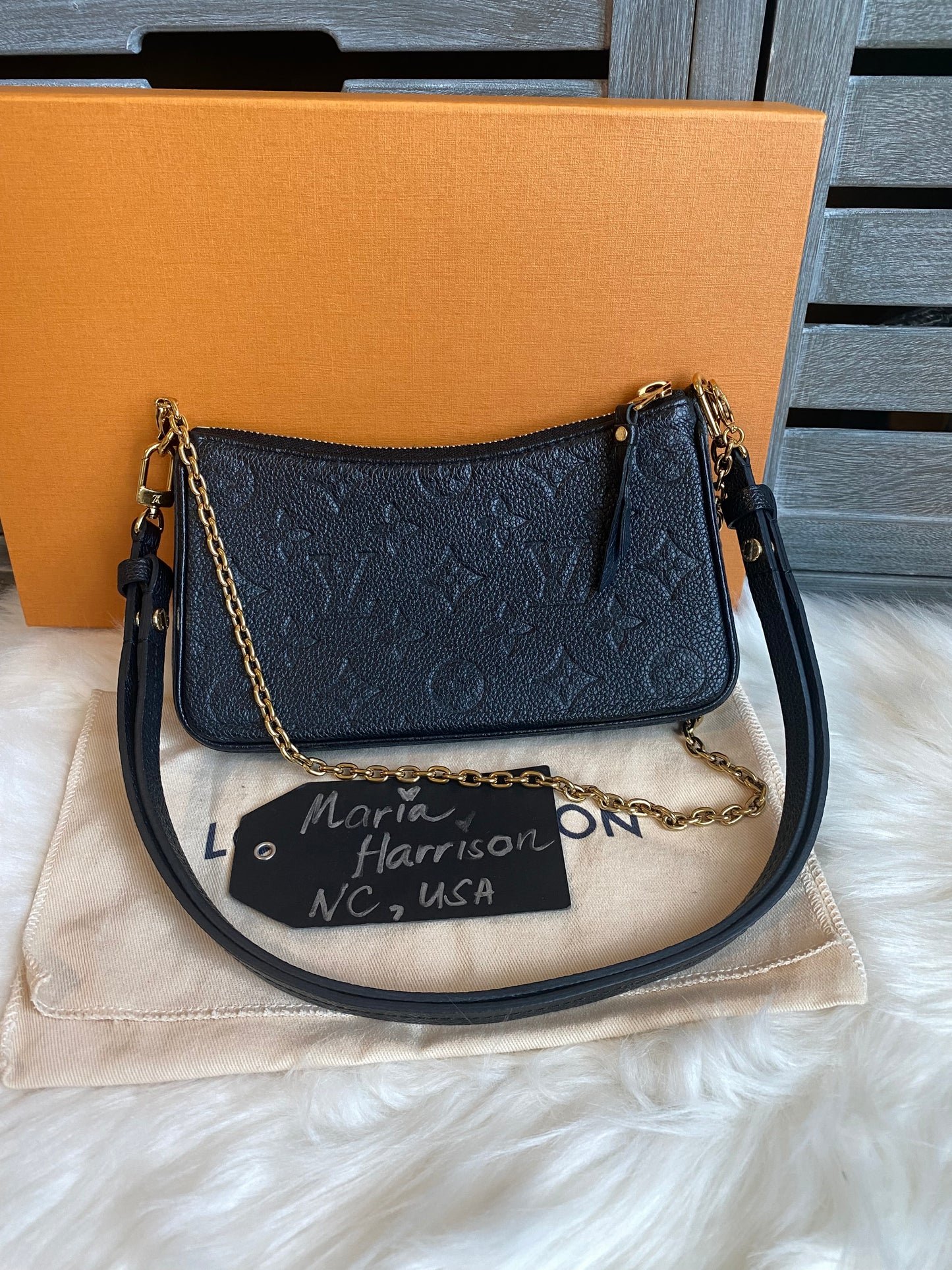 Louis Vuitton Easy Pouch On Strap Black