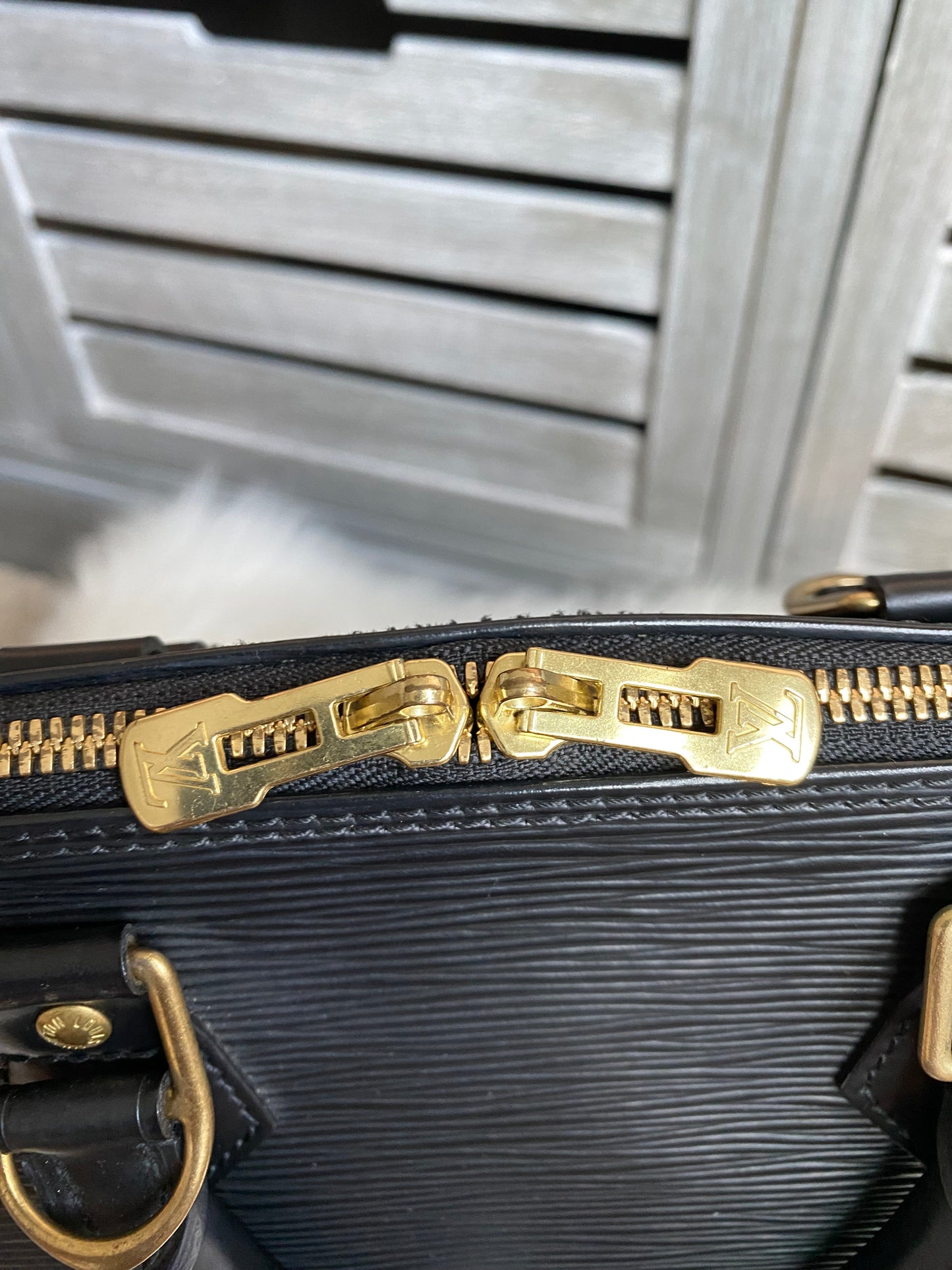 Louis Vuitton Alma PM Black Epi Leather