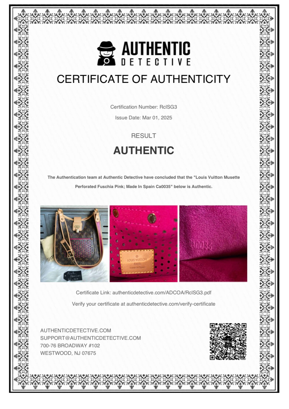 Louis Vuitton Limited Edition Musette Perforated