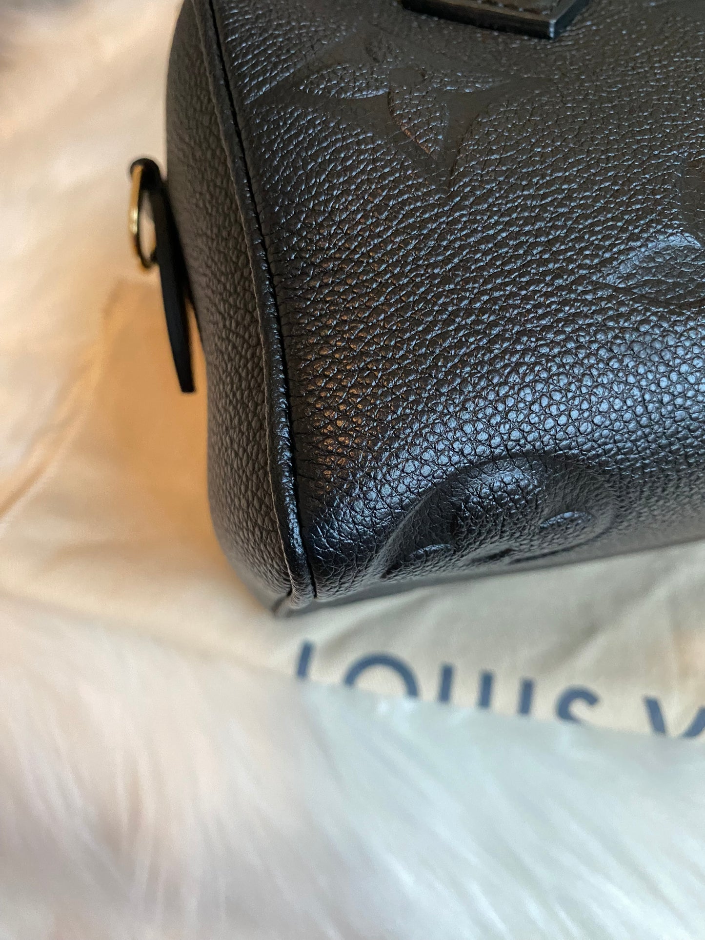 Louis Vuitton Speedy 20 Bandouliere Black