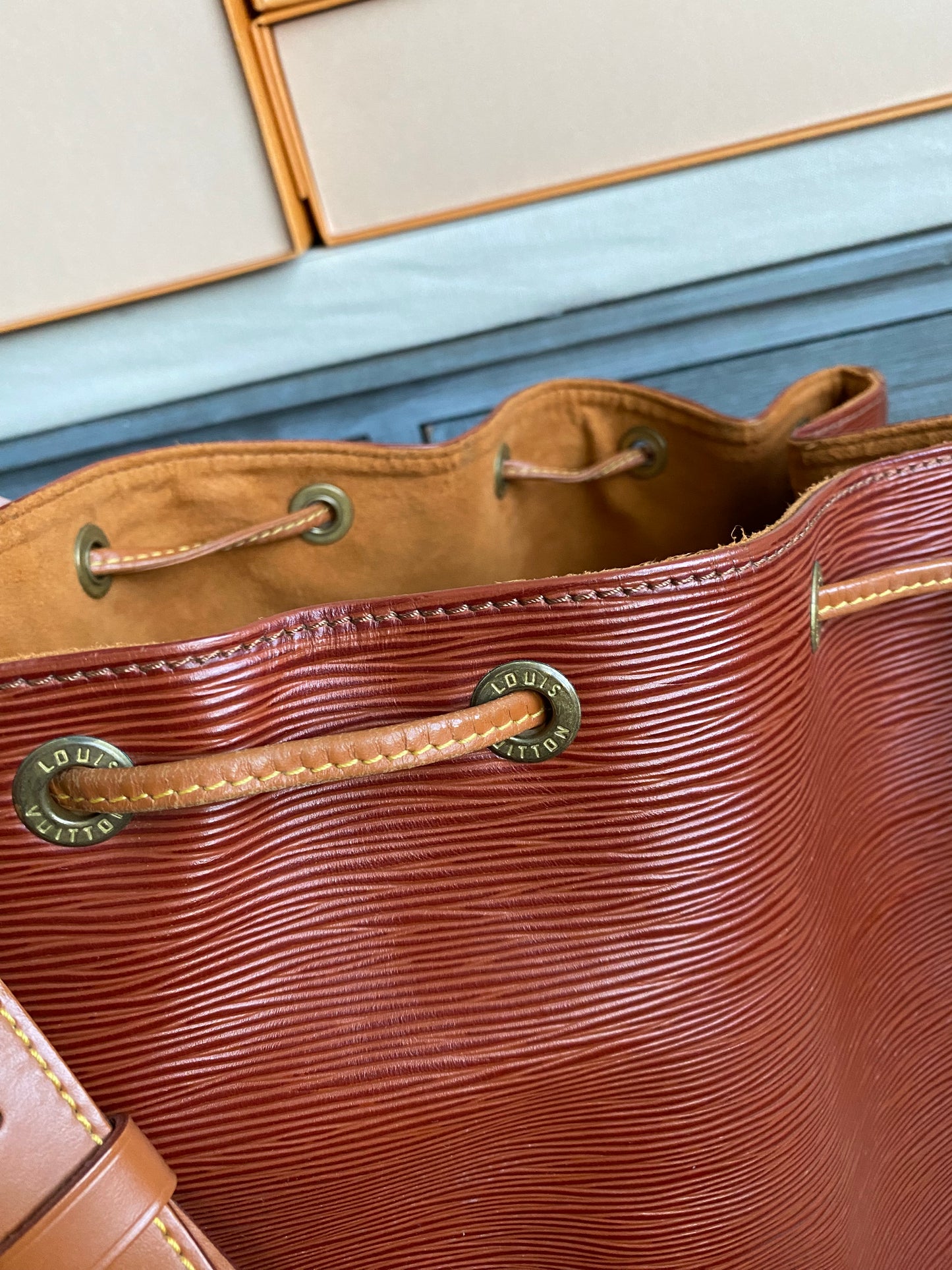 Louis Vuitton Noe GM Brown Epi Leather
