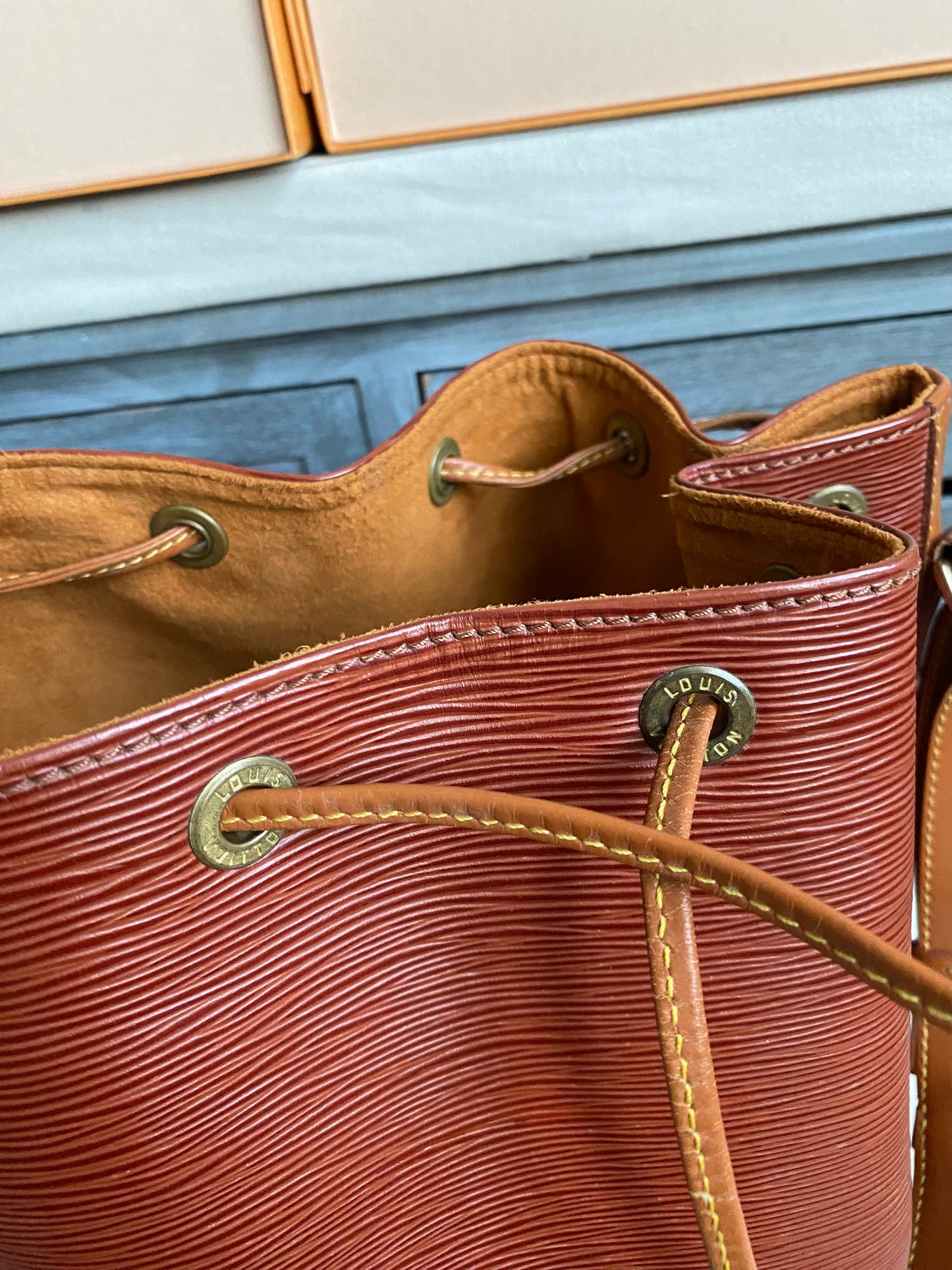 Louis Vuitton Noe GM Brown Epi Leather