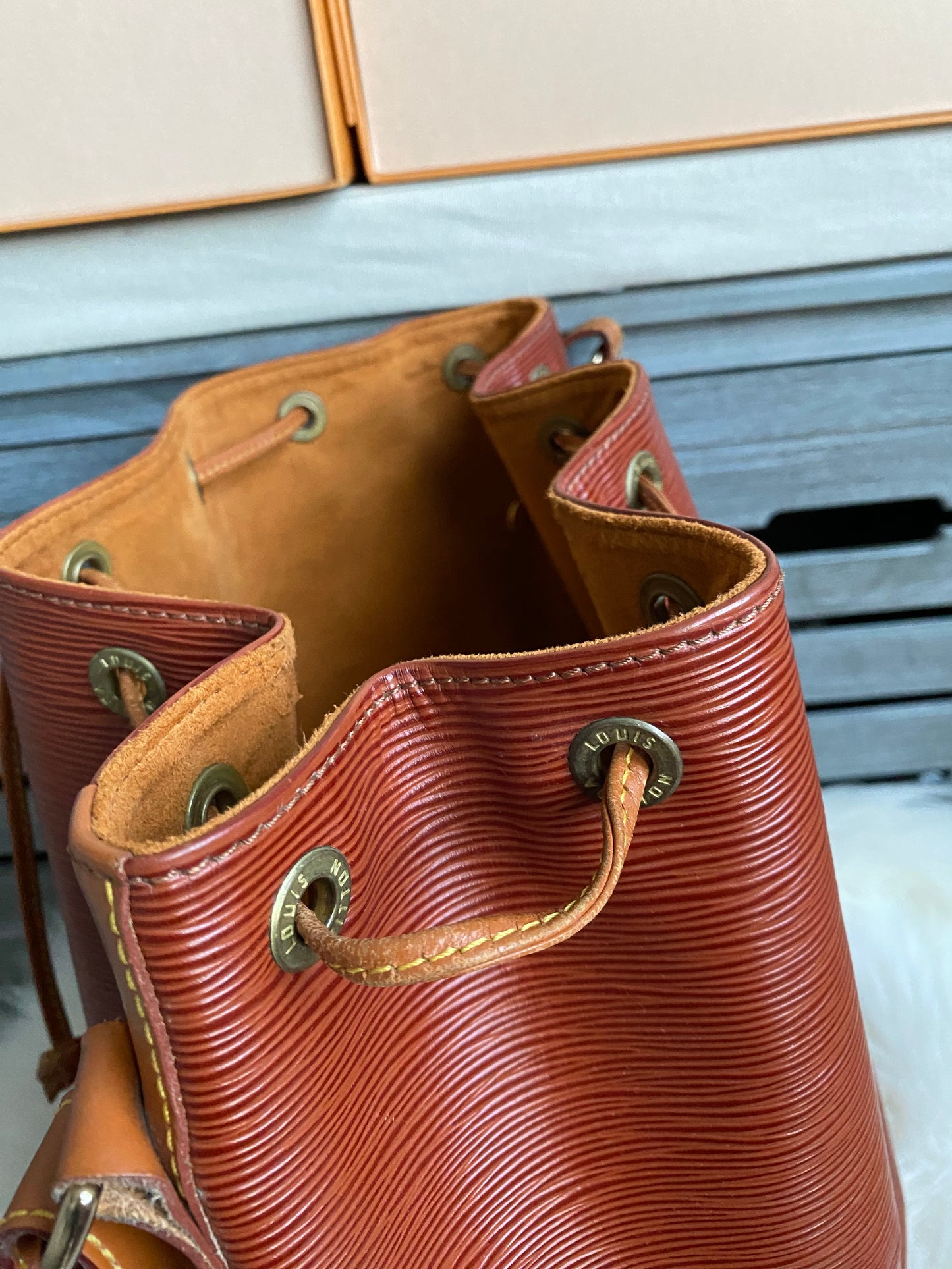 Louis Vuitton Noe GM Brown Epi Leather