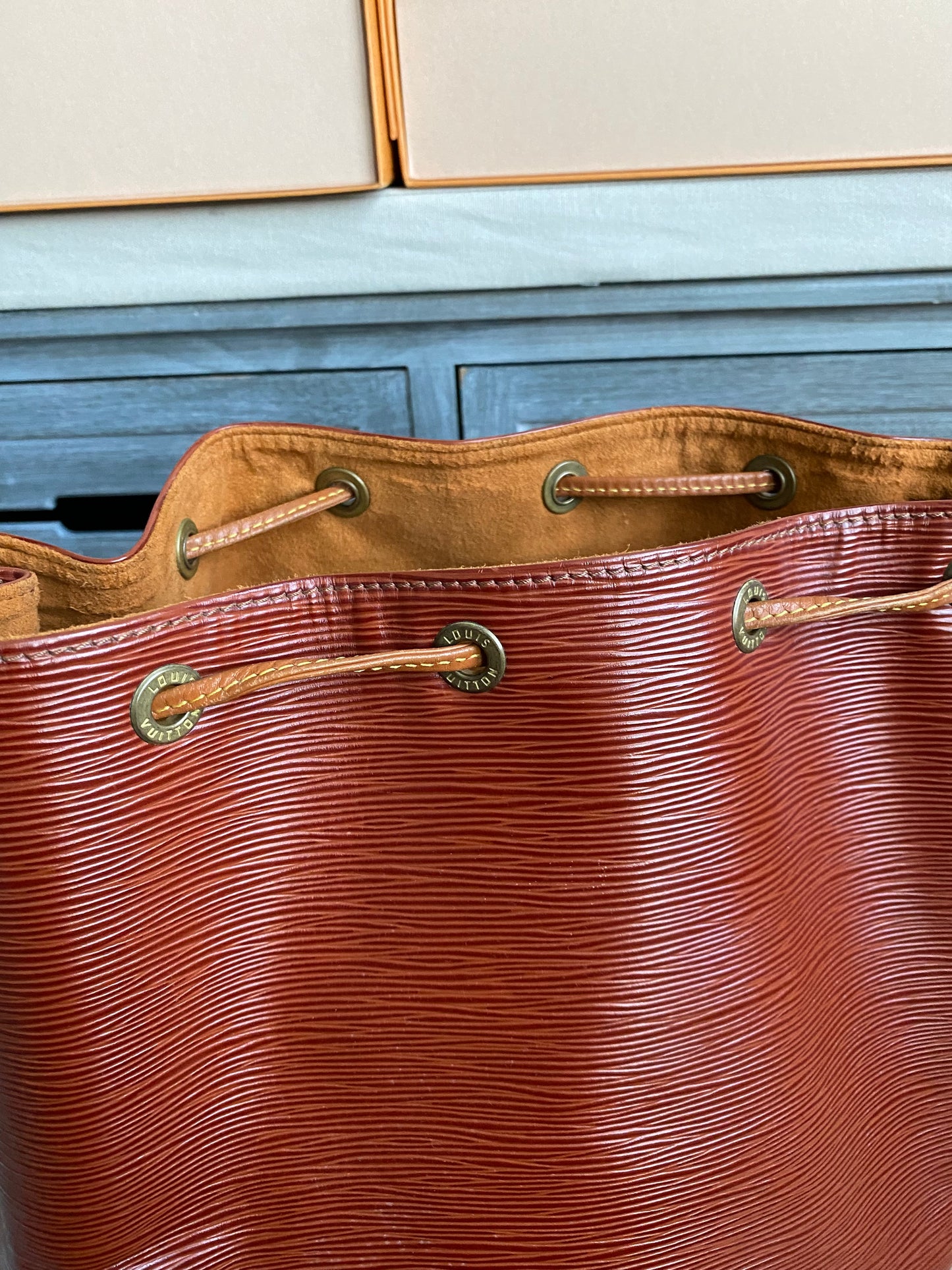 Louis Vuitton Noe GM Brown Epi Leather