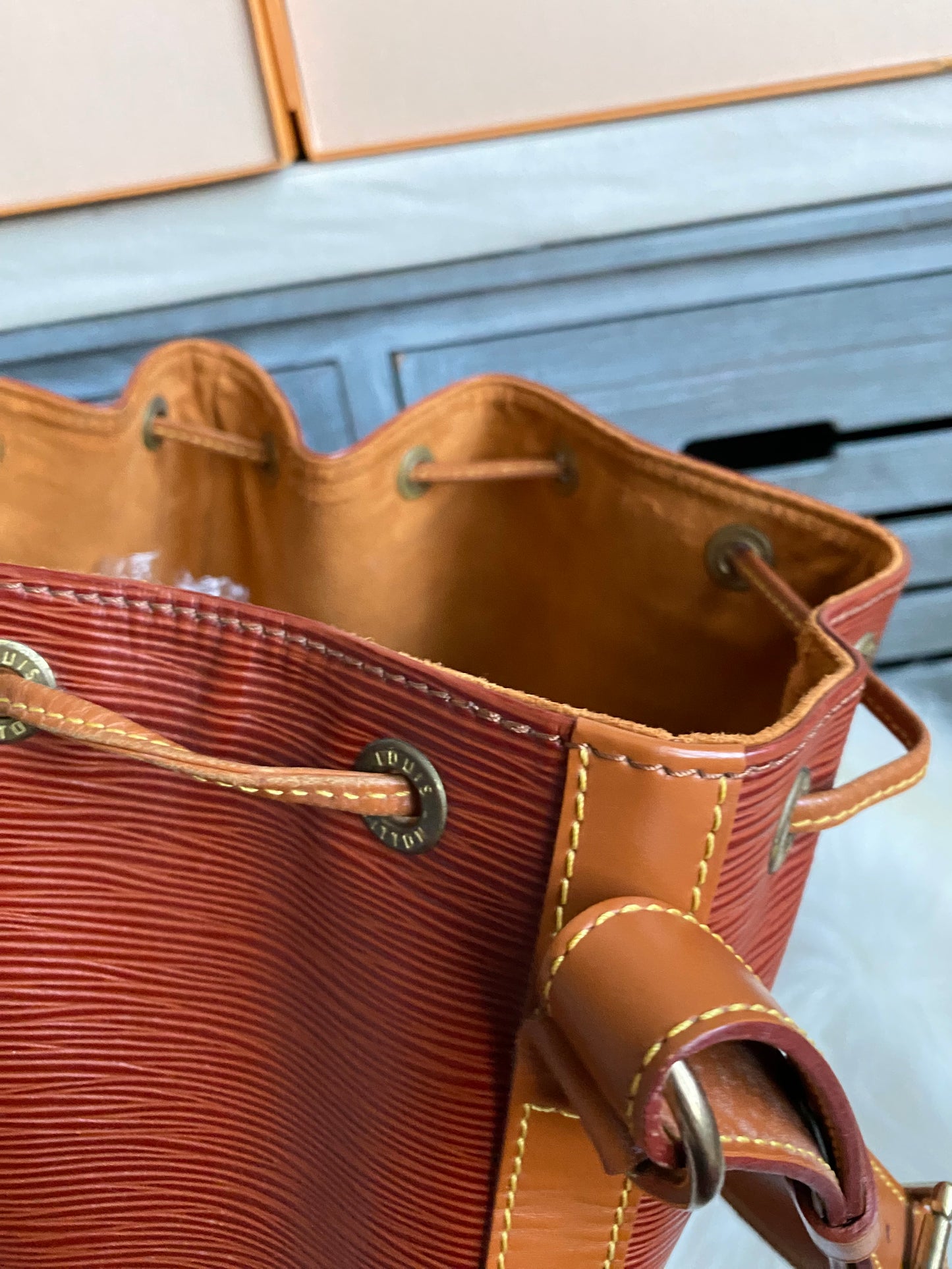 Louis Vuitton Noe GM Brown Epi Leather