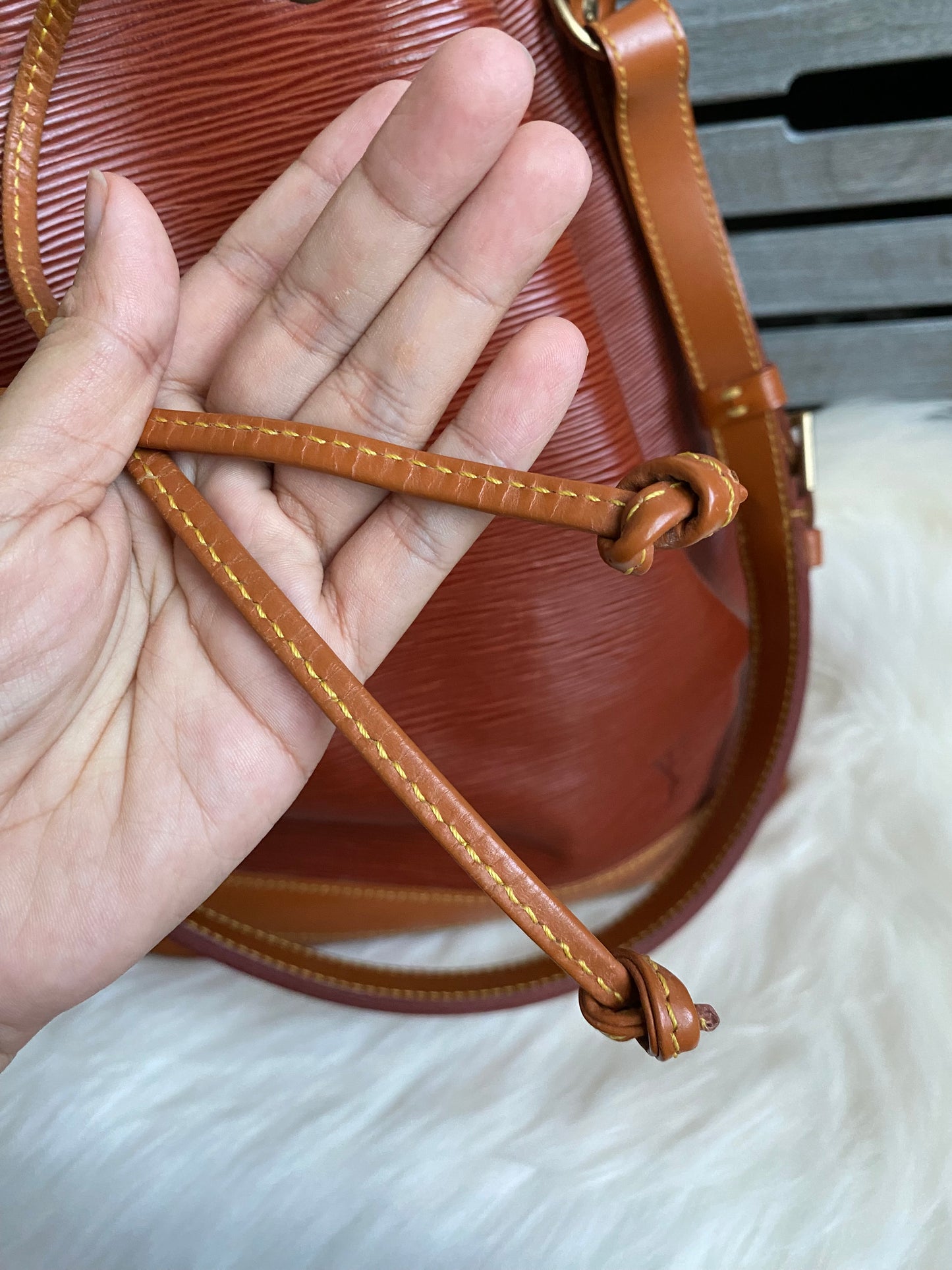Louis Vuitton Noe GM Brown Epi Leather