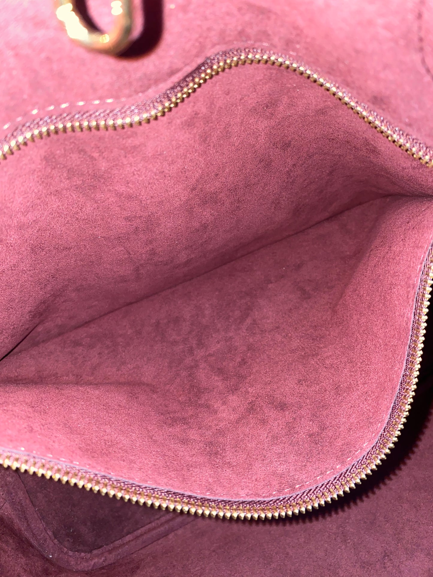 Louis Neverfull MM Empreinte Leather With Pouch Wine Color