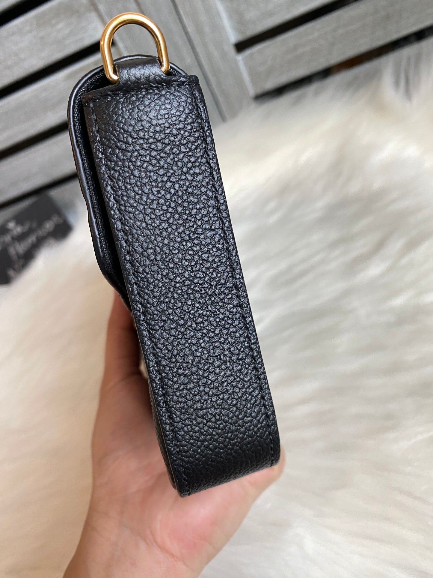 Louis Vuitton Felicie Pochette Black Empreinte