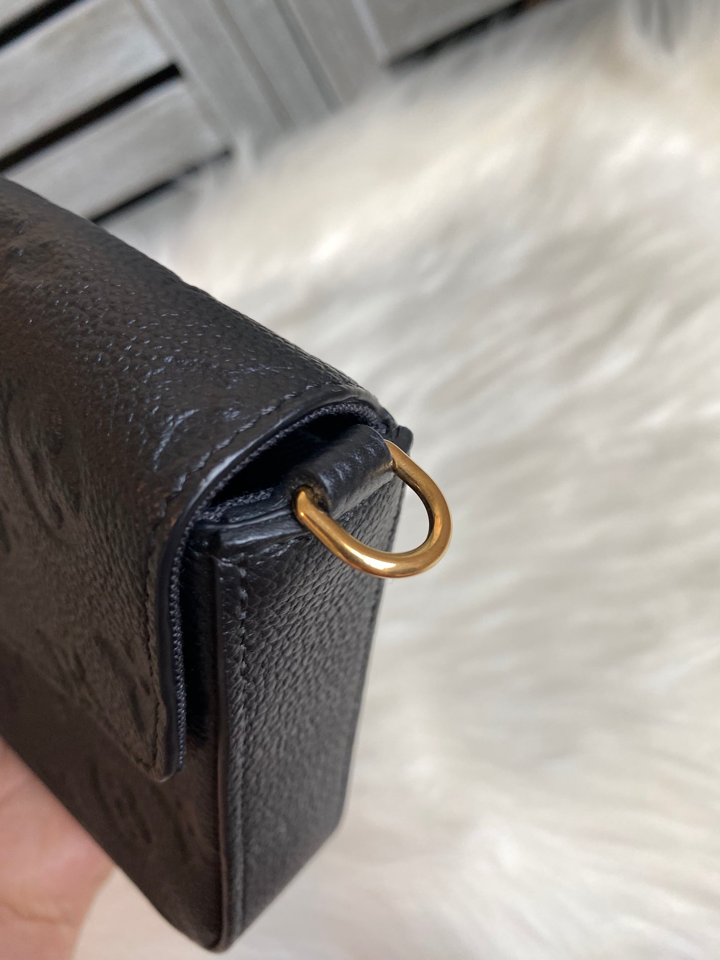 Louis Vuitton Felicie Pochette Black Empreinte