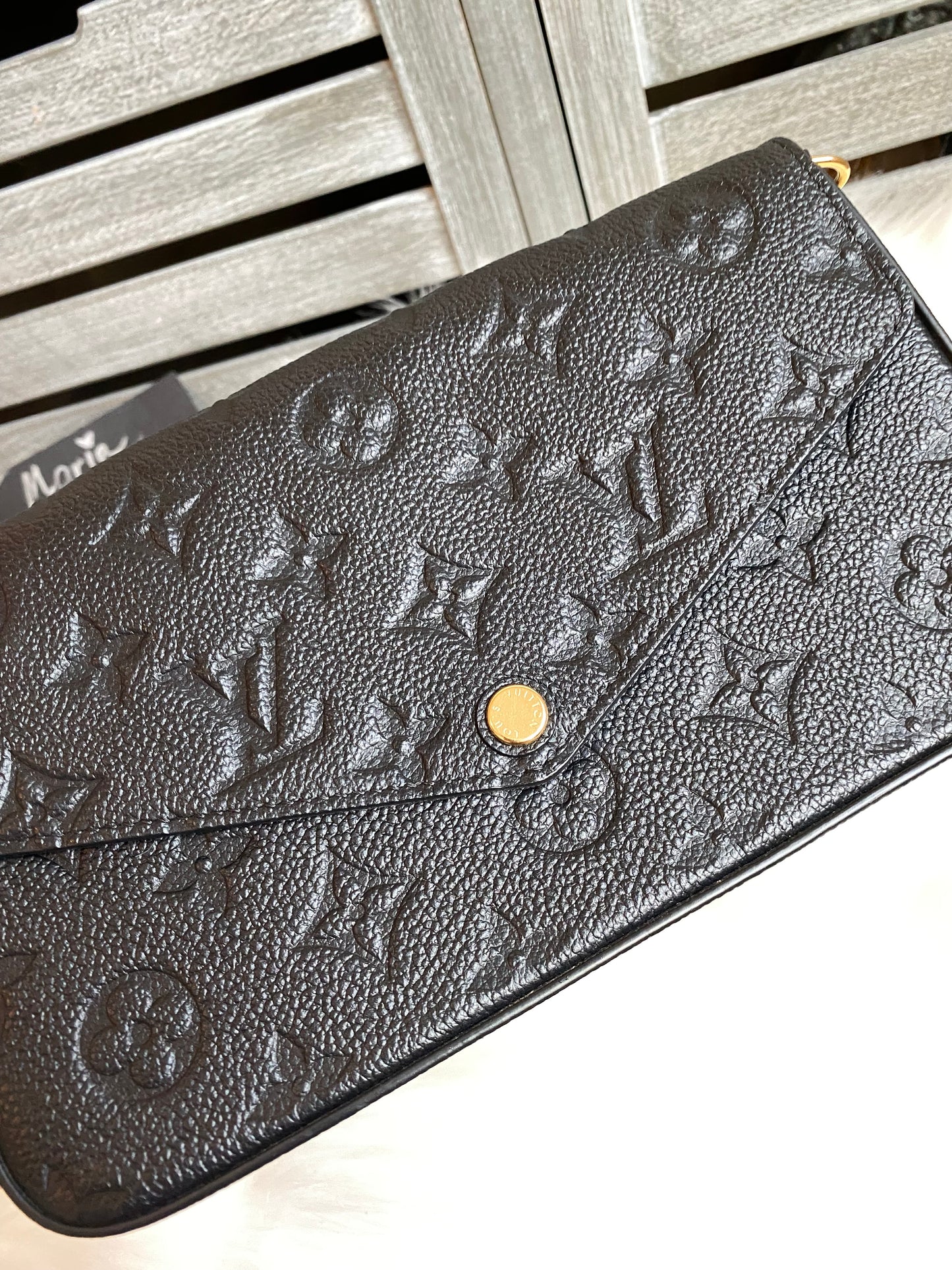 Louis Vuitton Felicie Pochette Black Empreinte