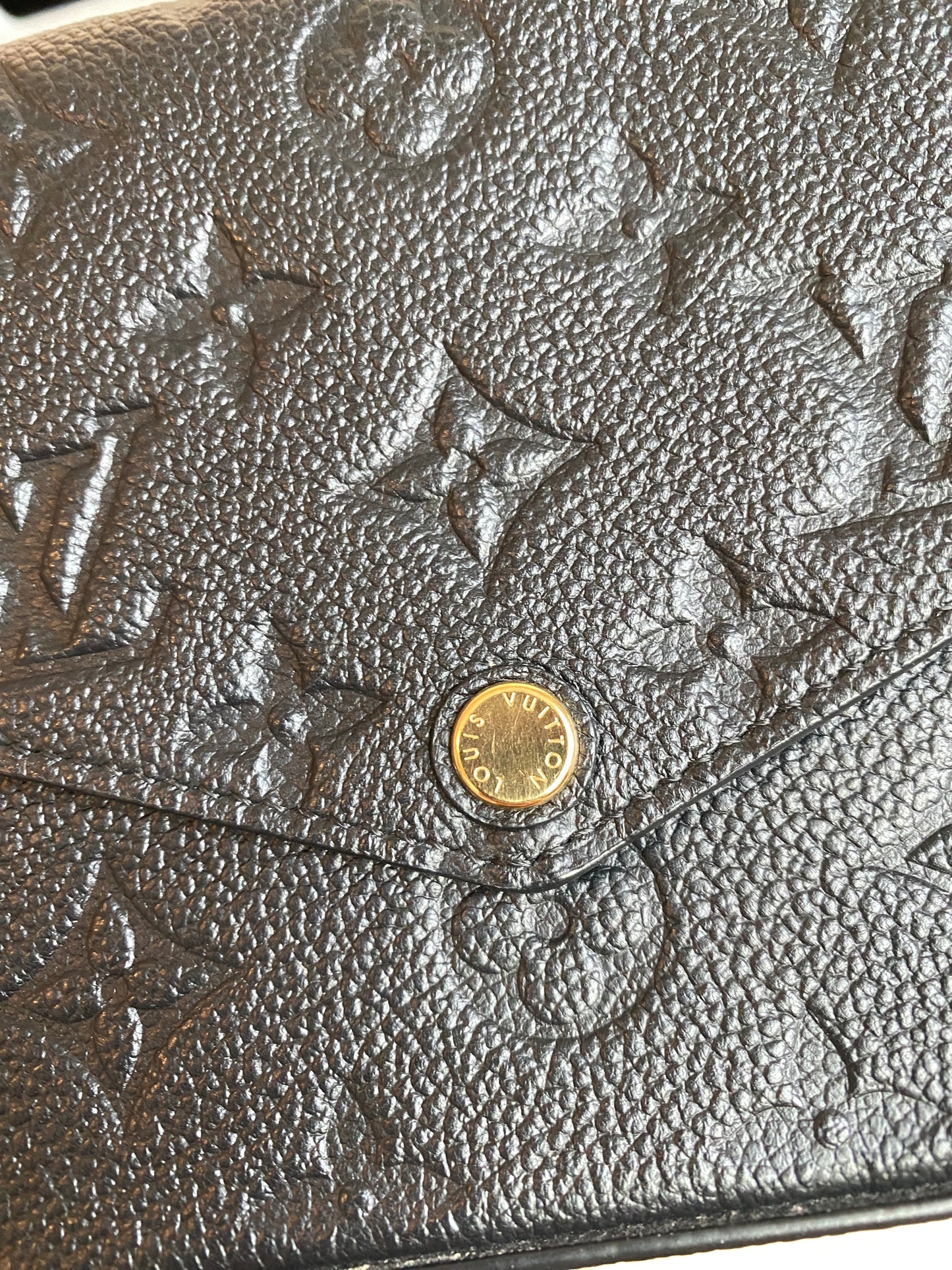 Louis Vuitton Felicie Pochette Black Empreinte