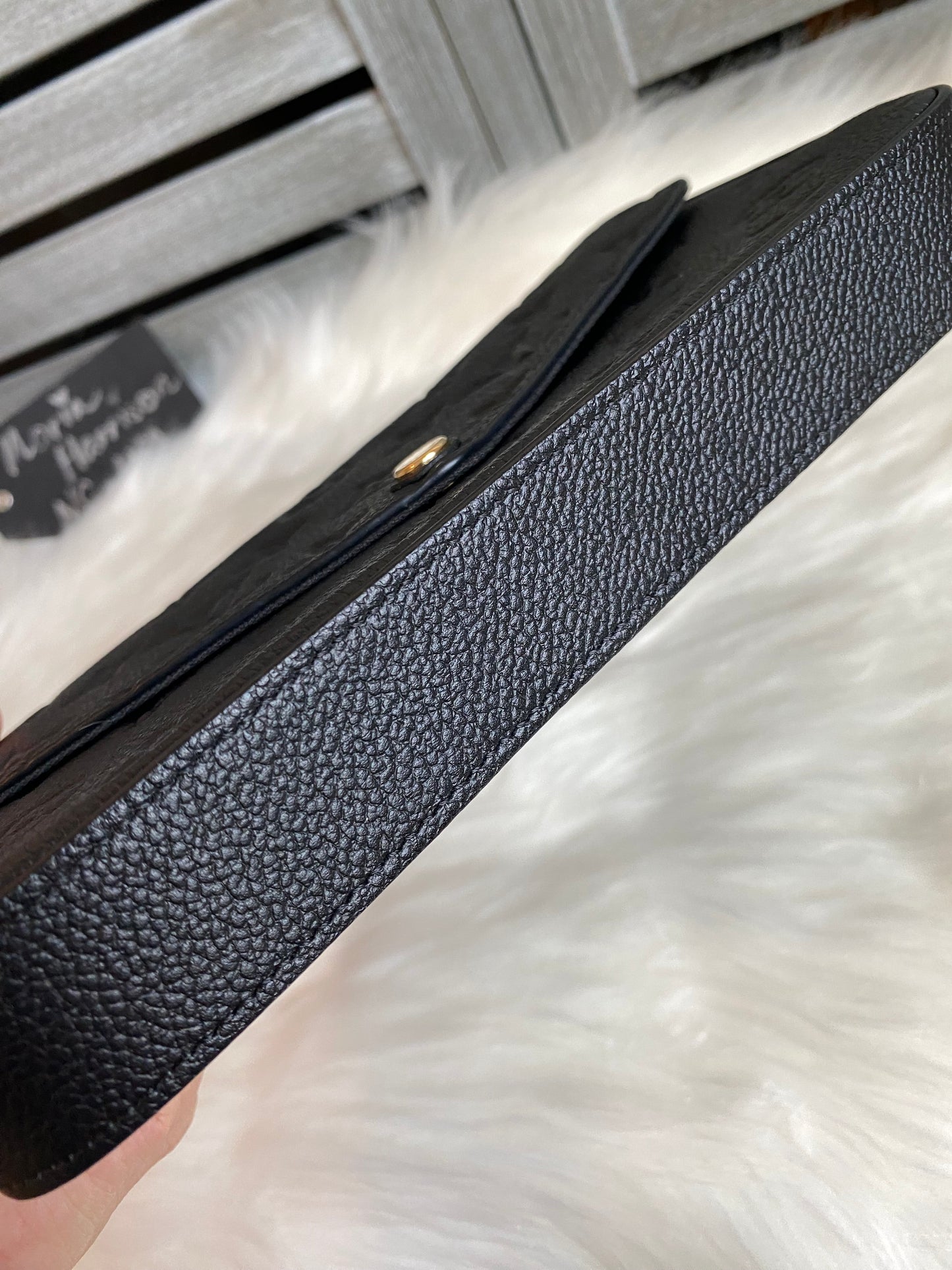 Louis Vuitton Felicie Pochette Black Empreinte