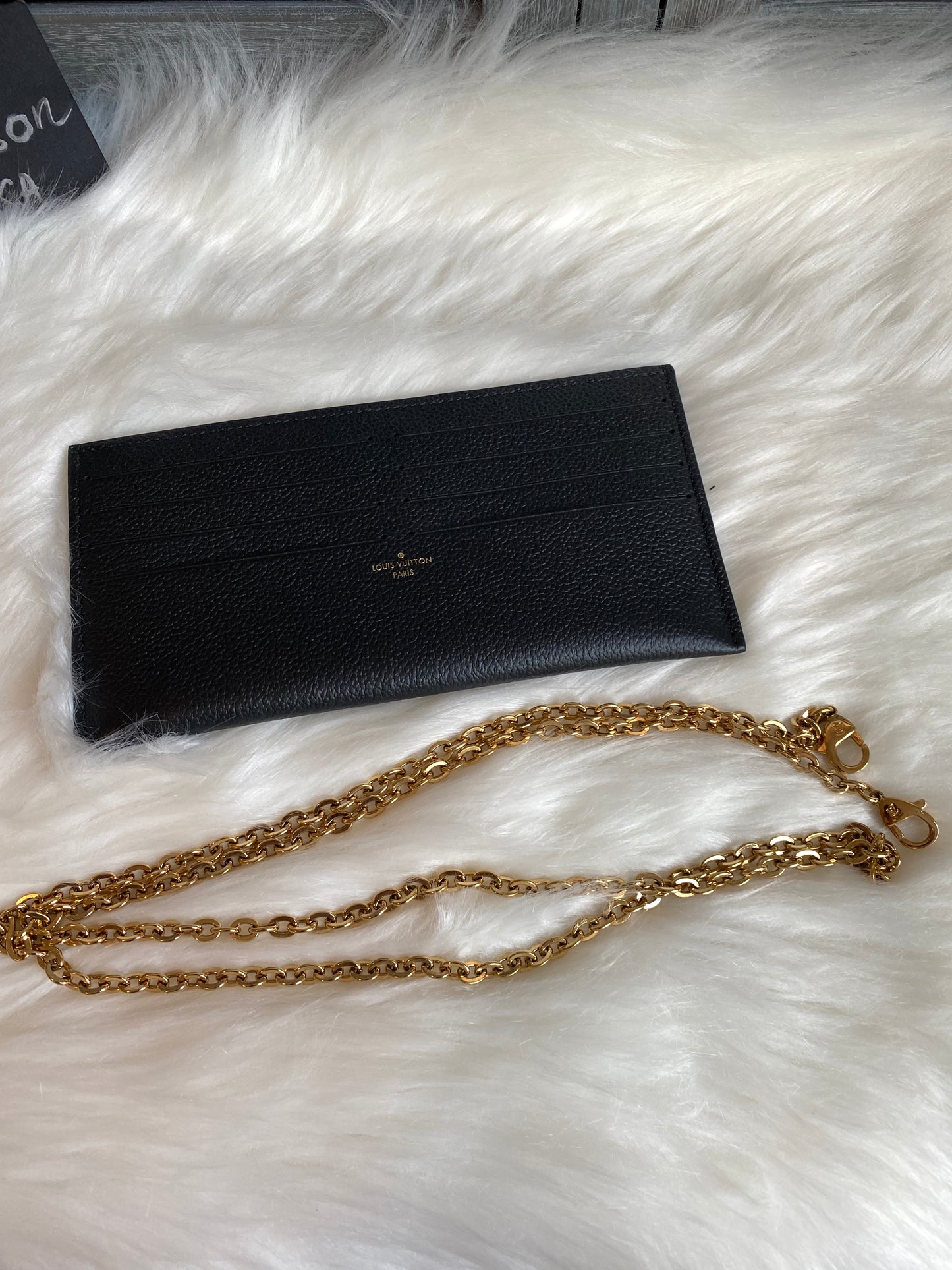 Louis Vuitton Felicie Pochette Black Empreinte