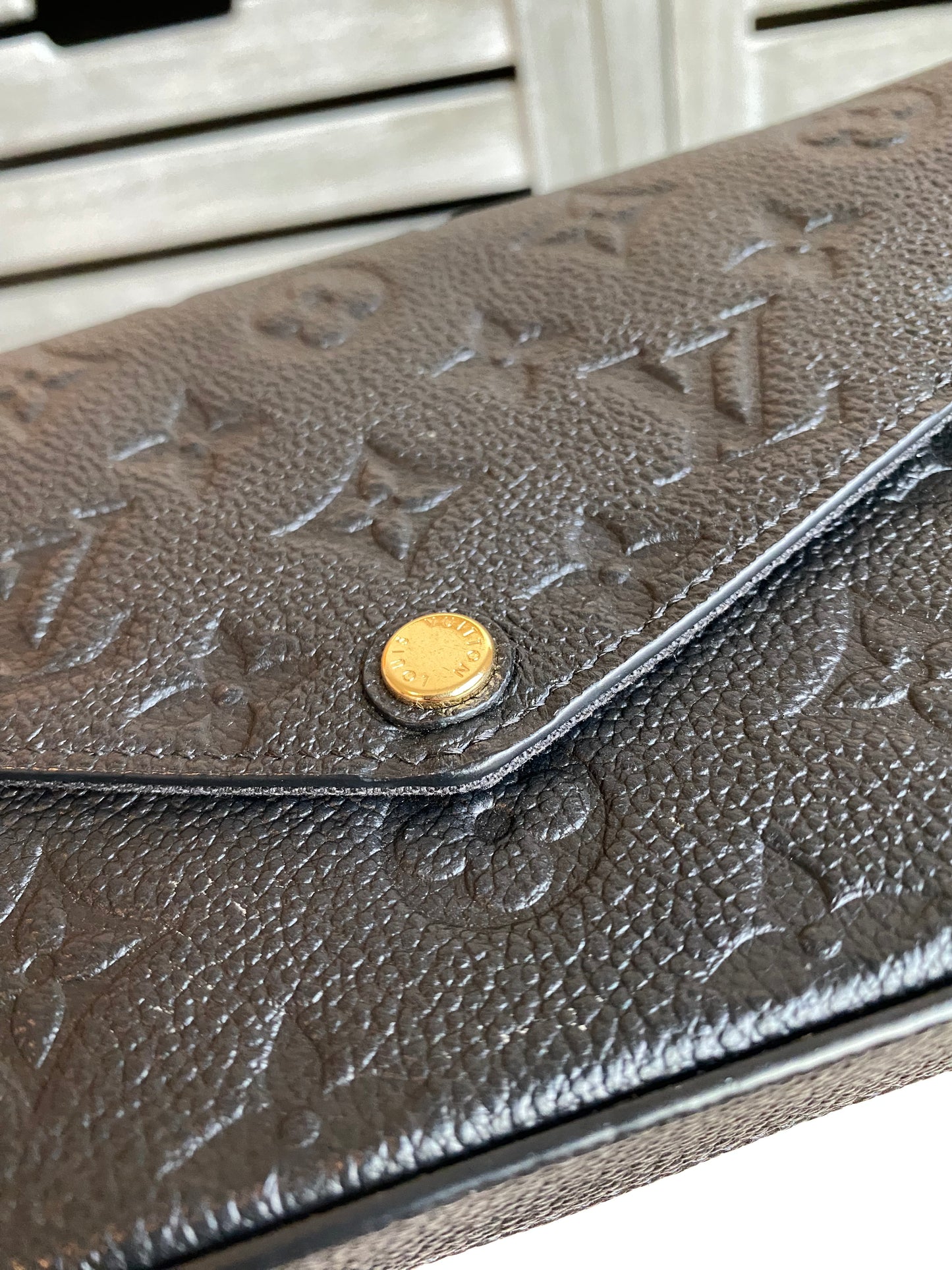 Louis Vuitton Felicie Pochette Black Empreinte