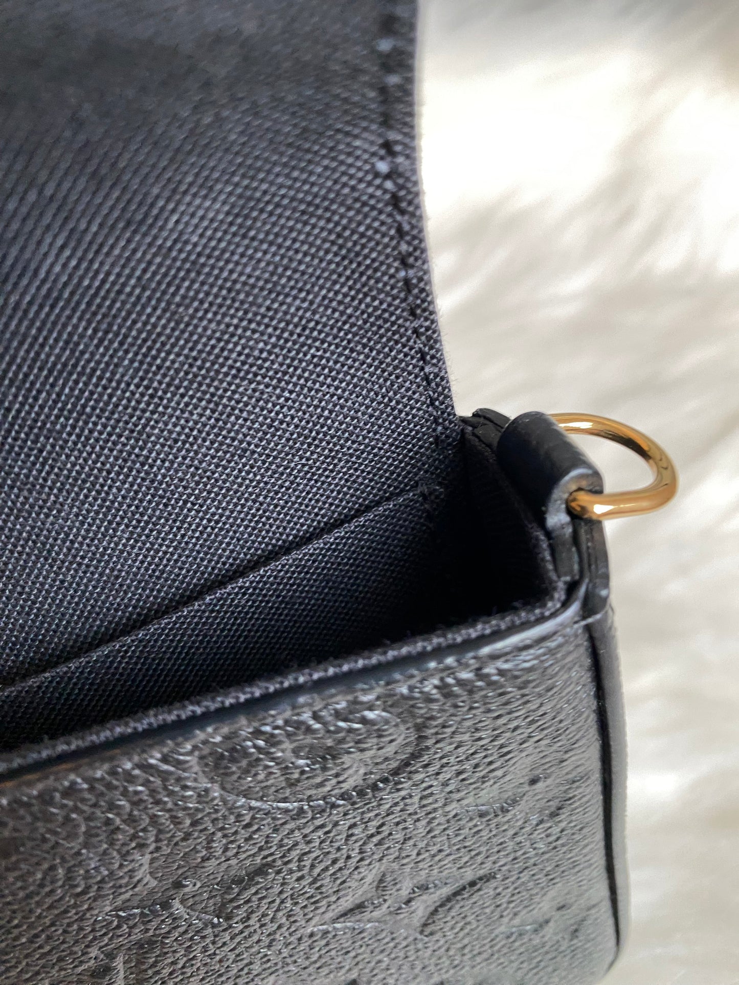 Louis Vuitton Felicie Pochette Black Empreinte
