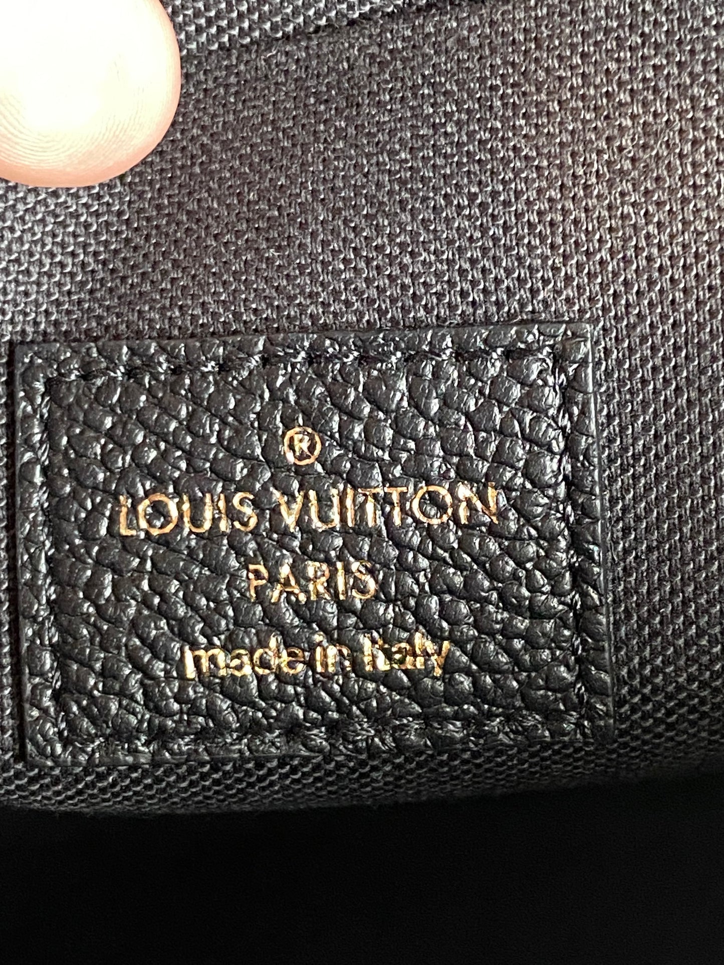 Louis Vuitton Felicie Pochette Black Empreinte