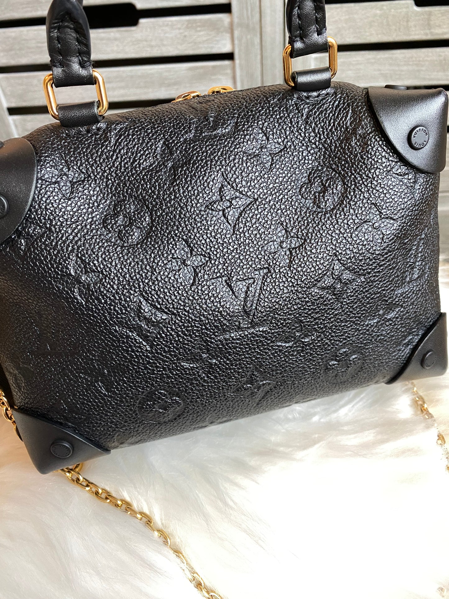Louis Vuitton Petite Malle Souple Black Empreinte