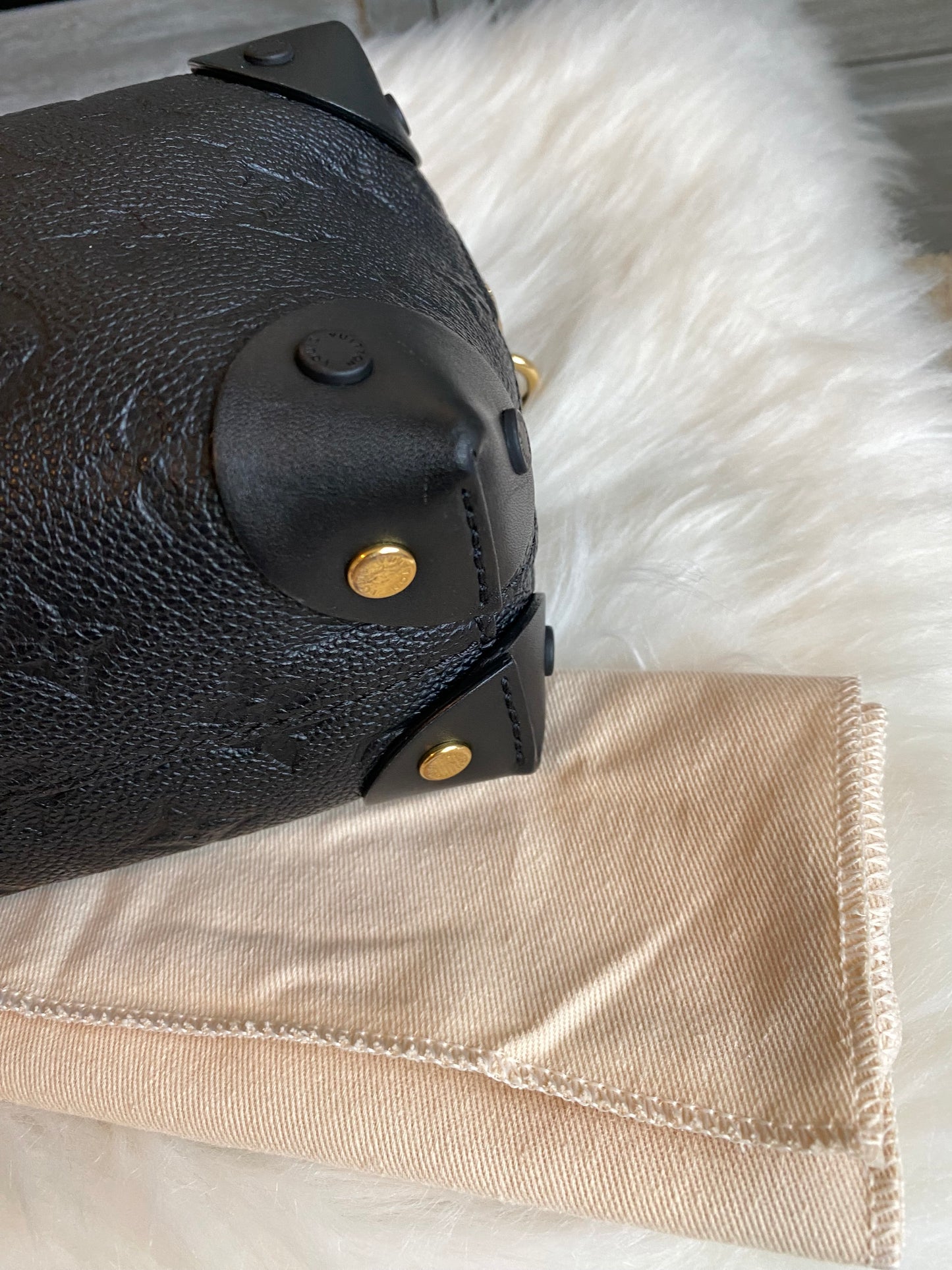 Louis Vuitton Petite Malle Souple Black Empreinte