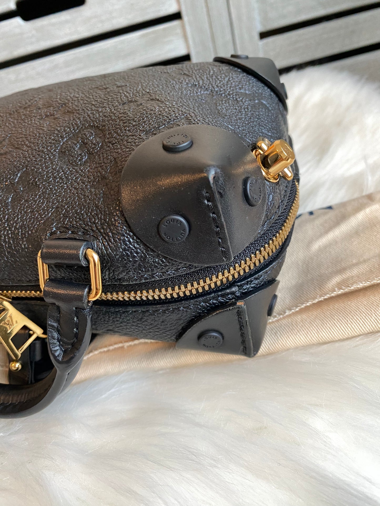 Louis Vuitton Petite Malle Souple Black Empreinte