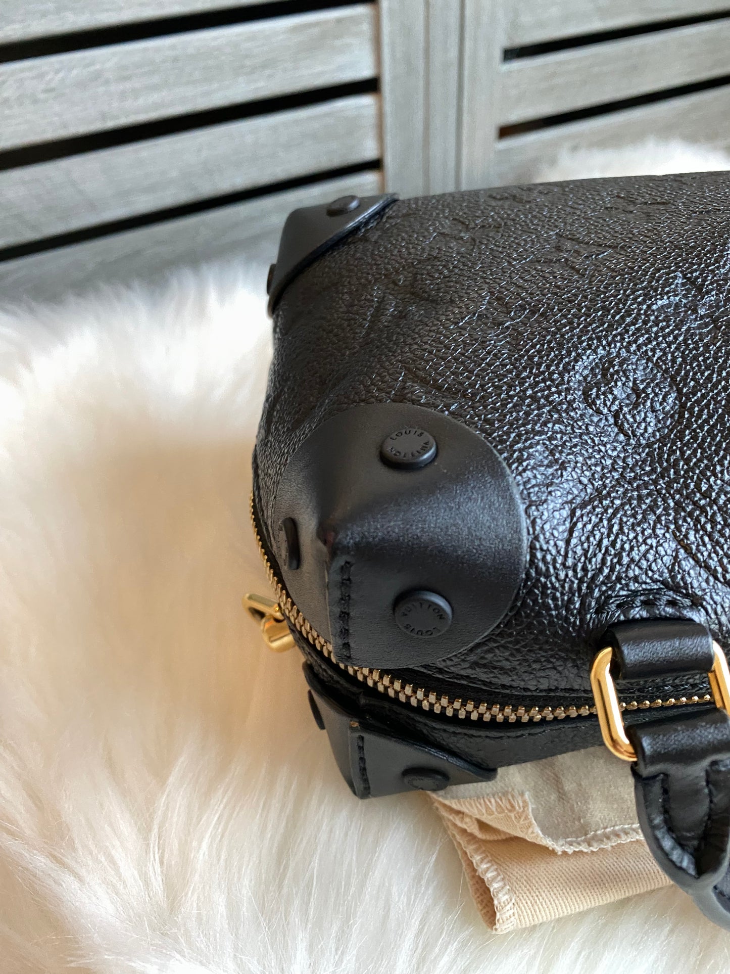 Louis Vuitton Petite Malle Souple Black Empreinte
