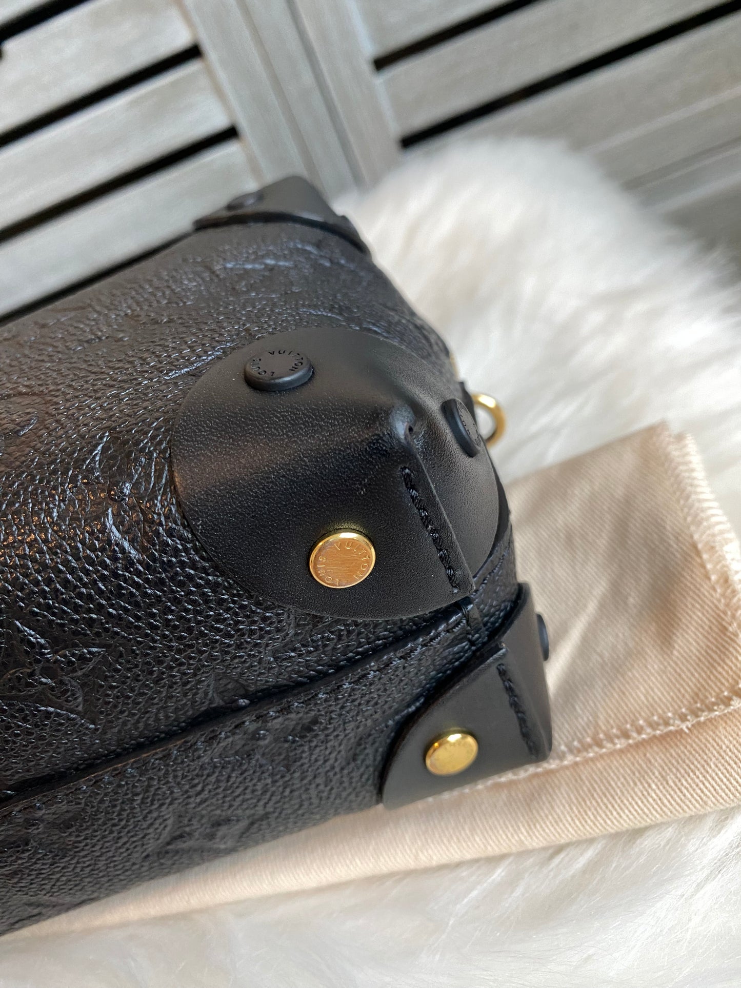 Louis Vuitton Petite Malle Souple Black Empreinte