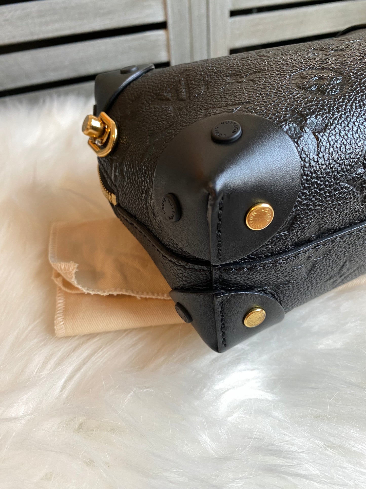 Louis Vuitton Petite Malle Souple Black Empreinte