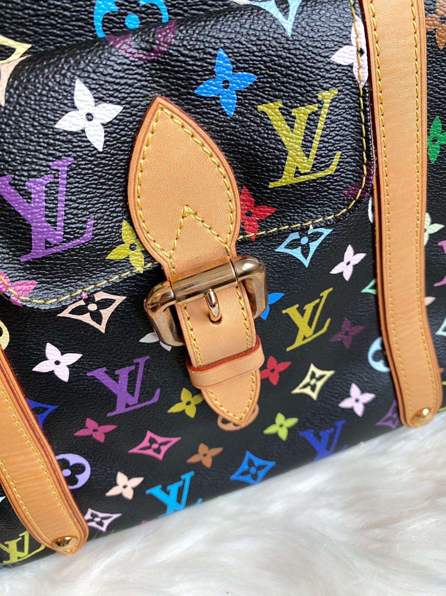 Louis Vuitton TM x Aurelia GM Black Multicolor With Pouch