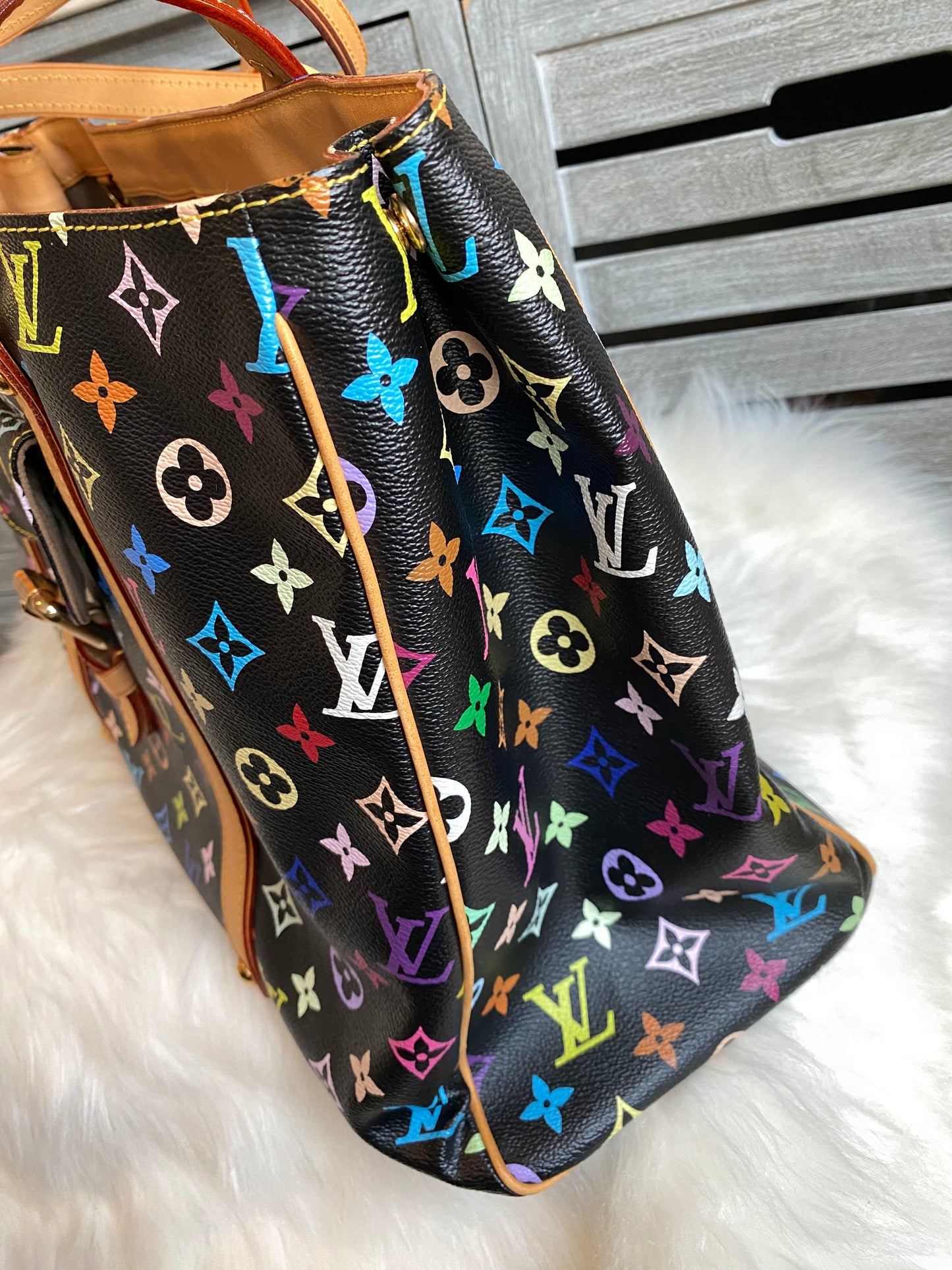 Louis Vuitton TM x Aurelia GM Black Multicolor With Pouch