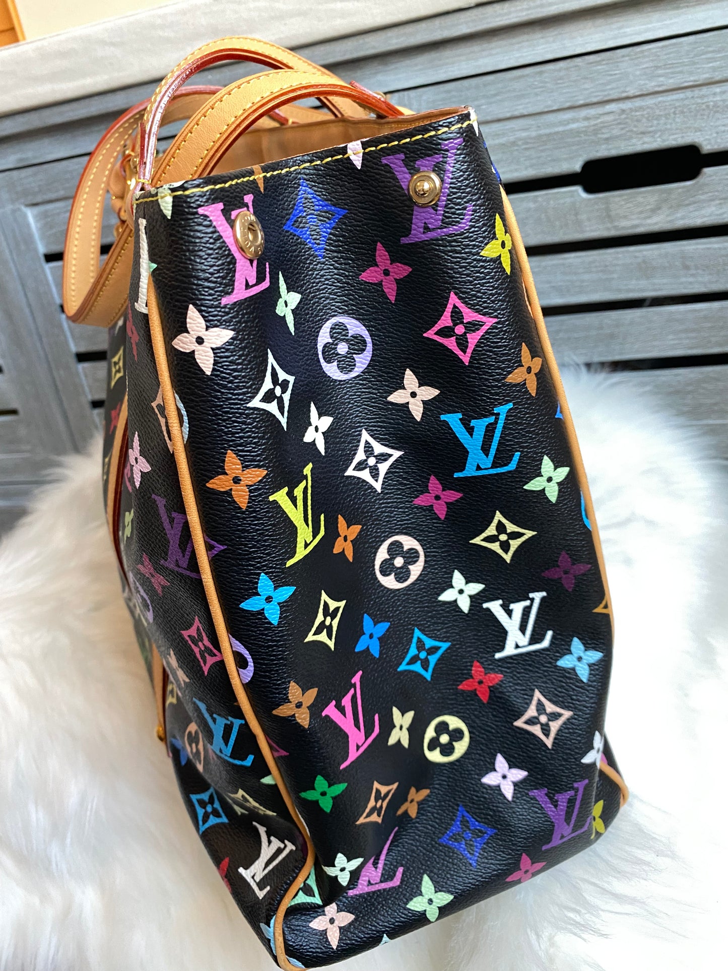 Louis Vuitton TM x Aurelia GM Black Multicolor With Pouch