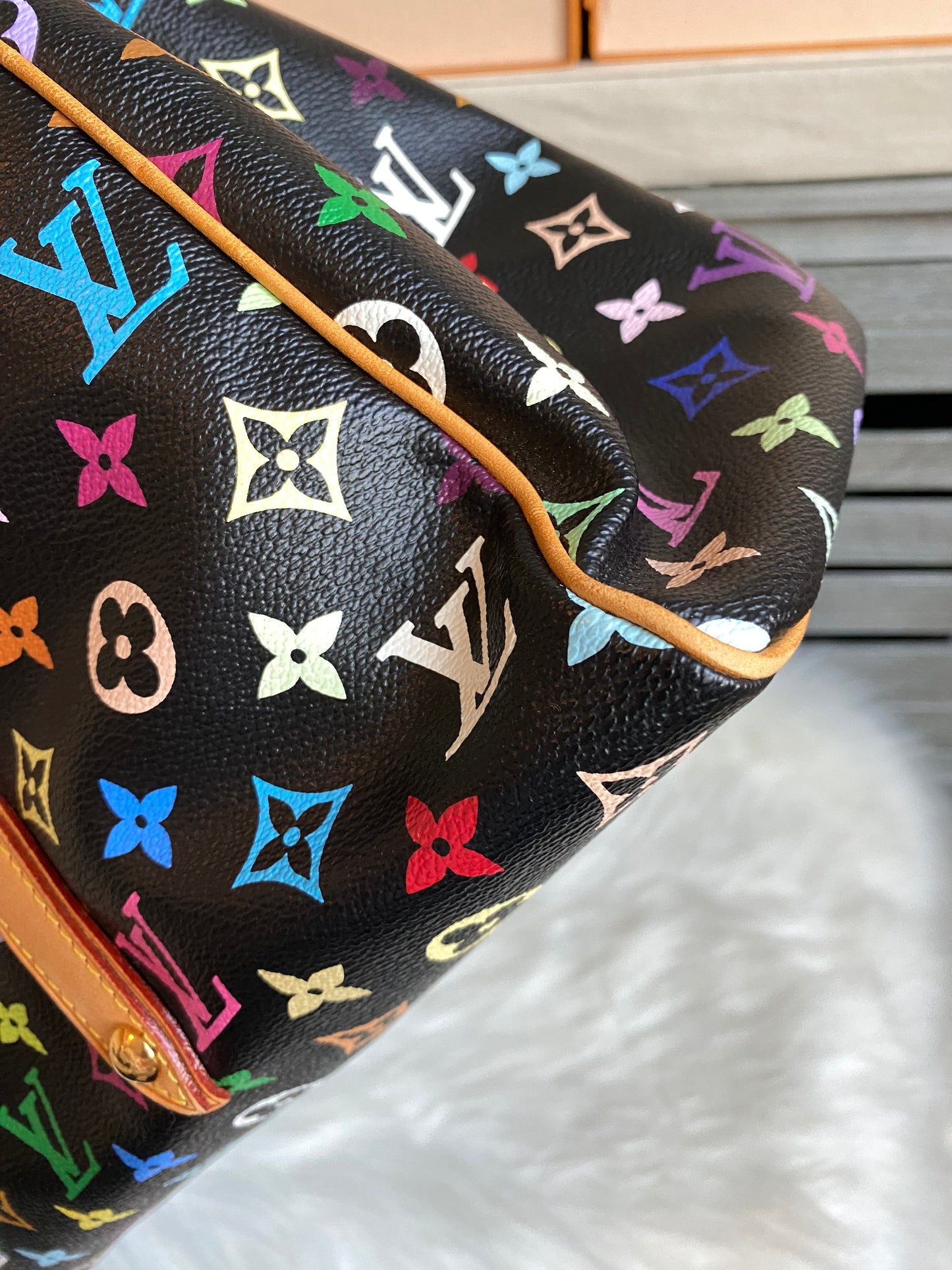 Louis Vuitton TM x Aurelia GM Black Multicolor With Pouch