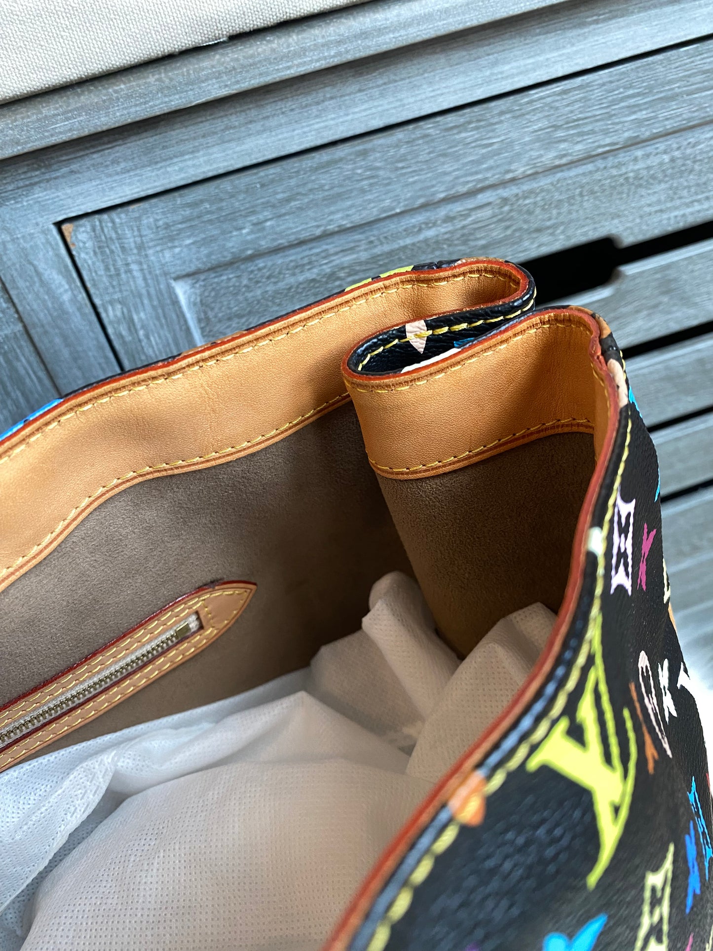 Louis Vuitton TM x Aurelia GM Black Multicolor With Pouch