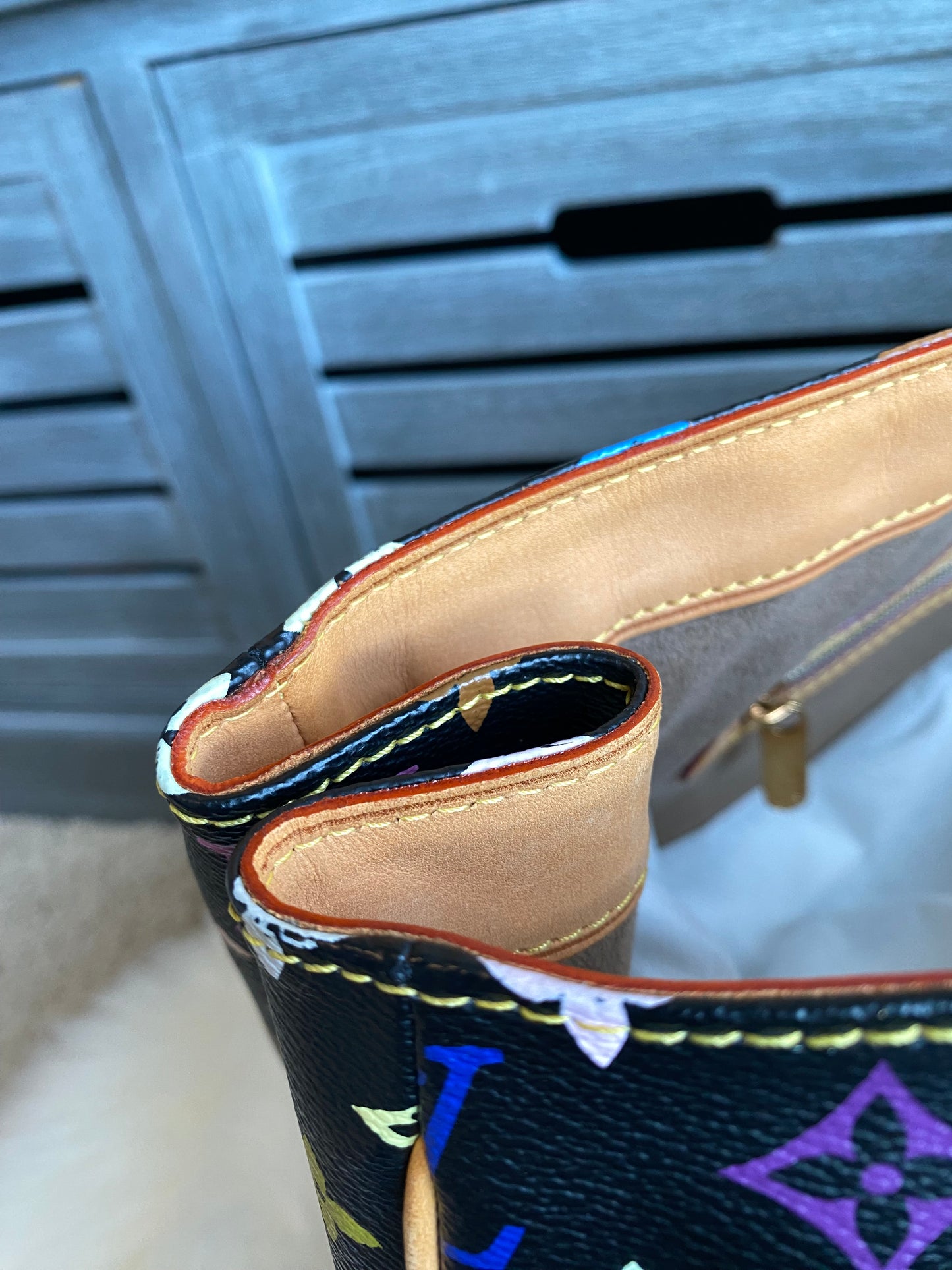 Louis Vuitton TM x Aurelia GM Black Multicolor With Pouch