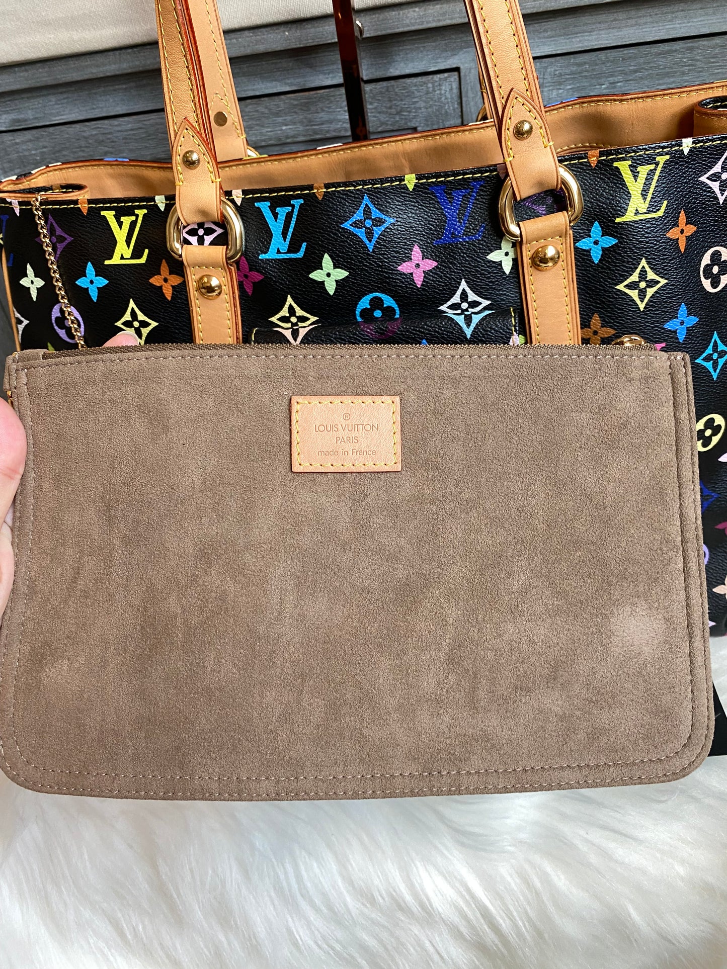 Louis Vuitton TM x Aurelia GM Black Multicolor With Pouch
