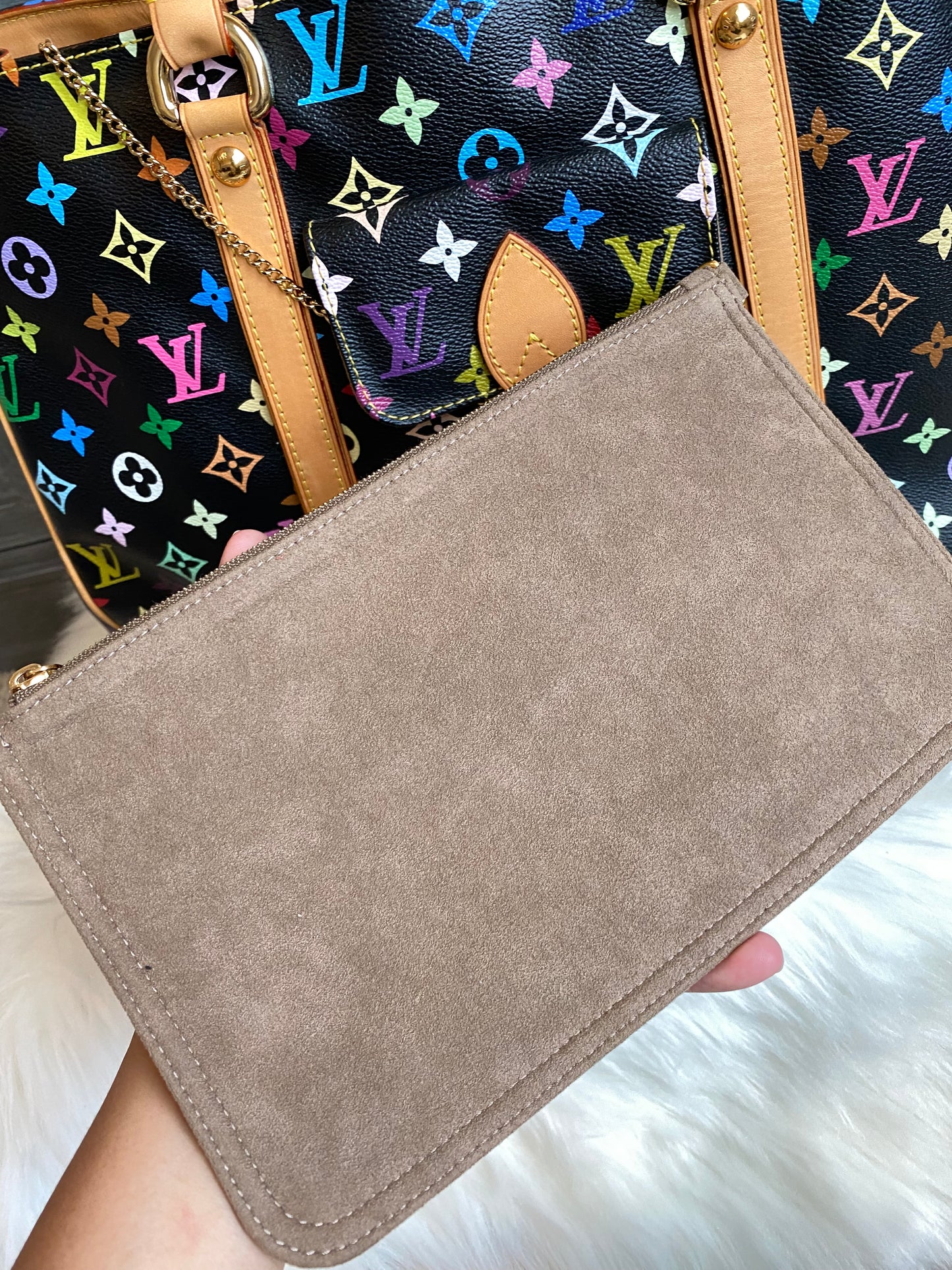 Louis Vuitton TM x Aurelia GM Black Multicolor With Pouch