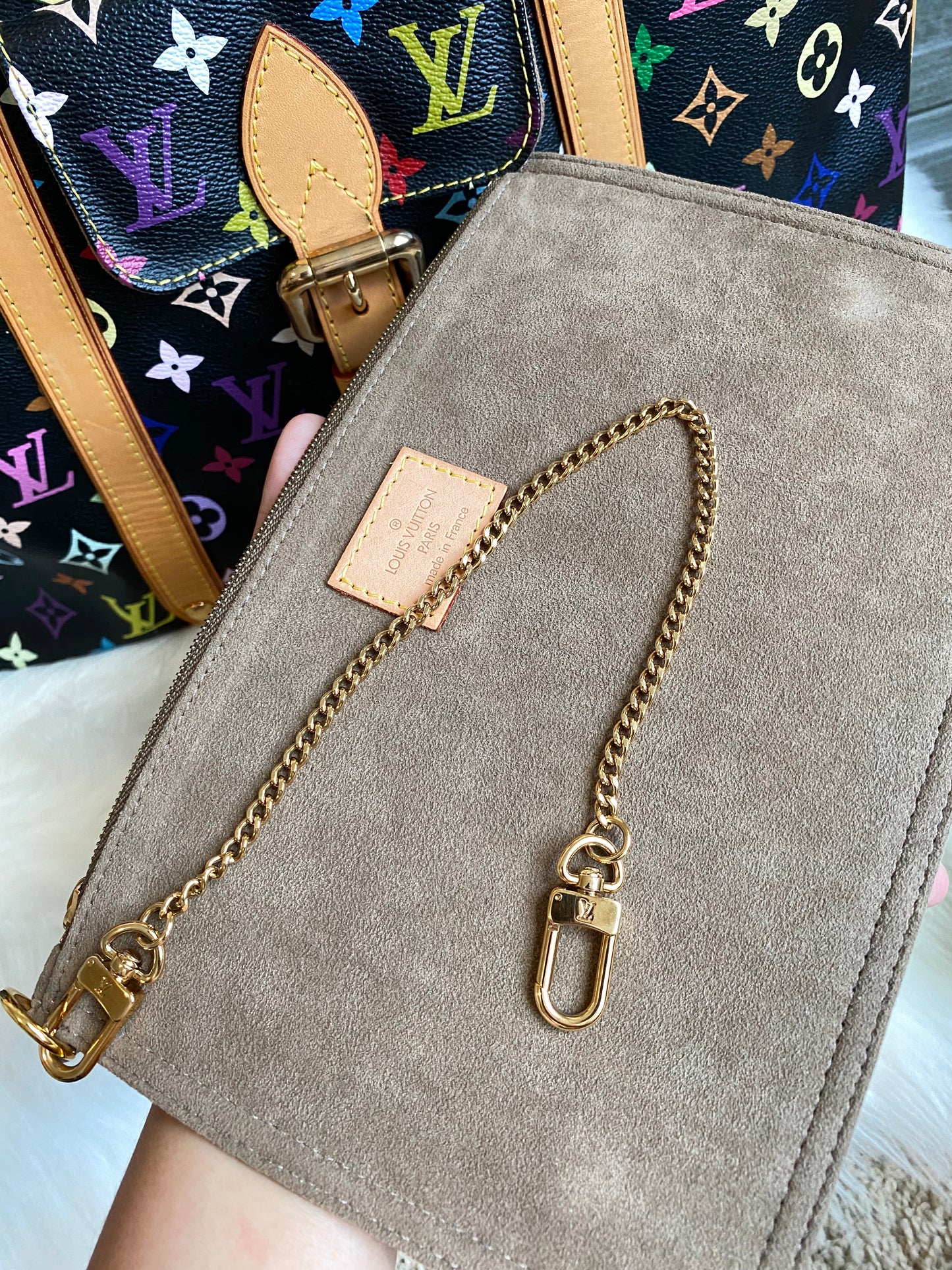 Louis Vuitton TM x Aurelia GM Black Multicolor With Pouch