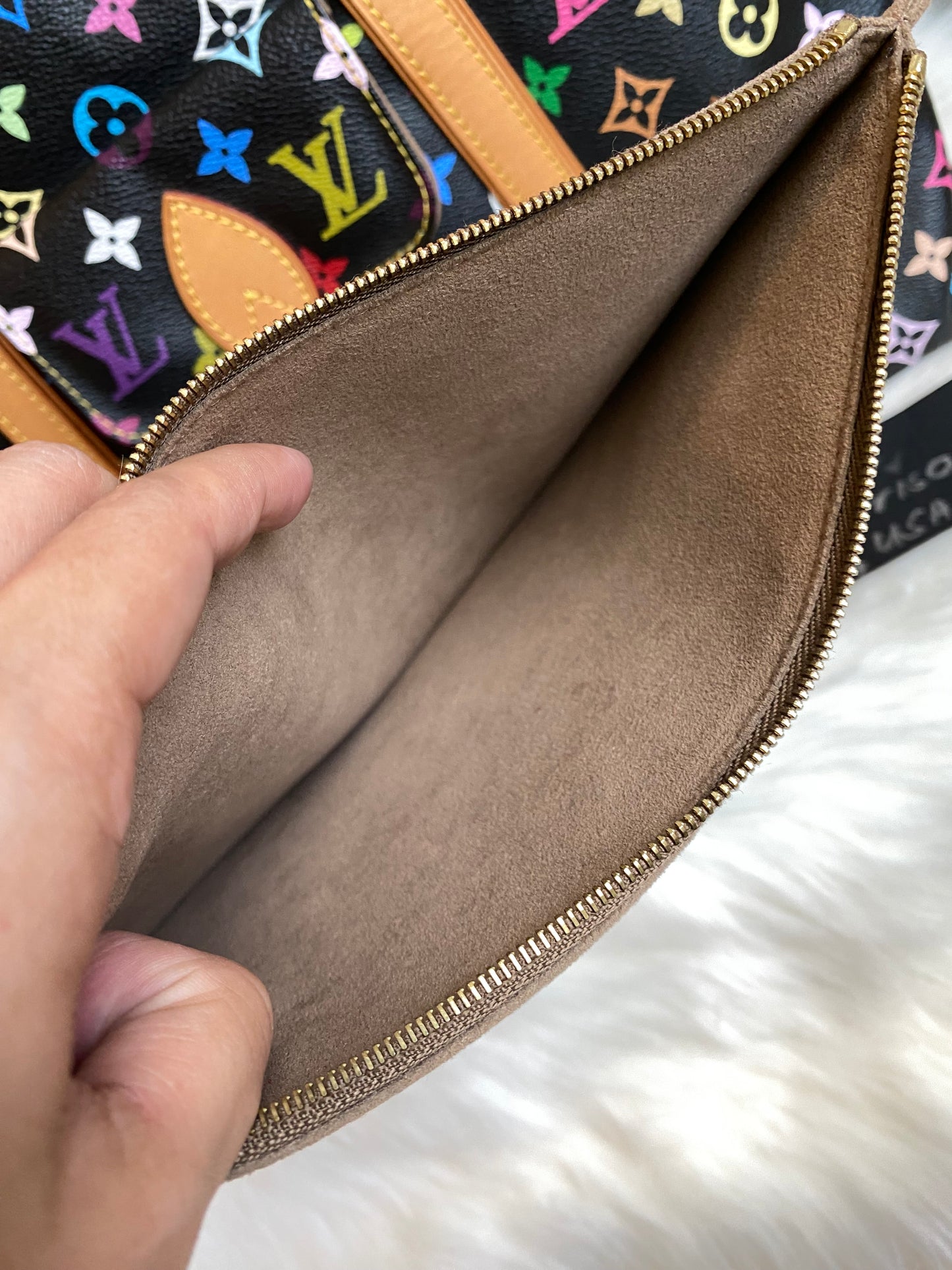 Louis Vuitton TM x Aurelia GM Black Multicolor With Pouch