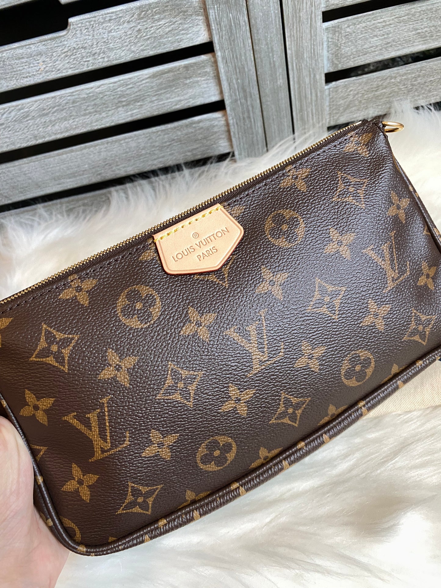 Louis Vuitton Multi Pochette Accessories Pink Strap