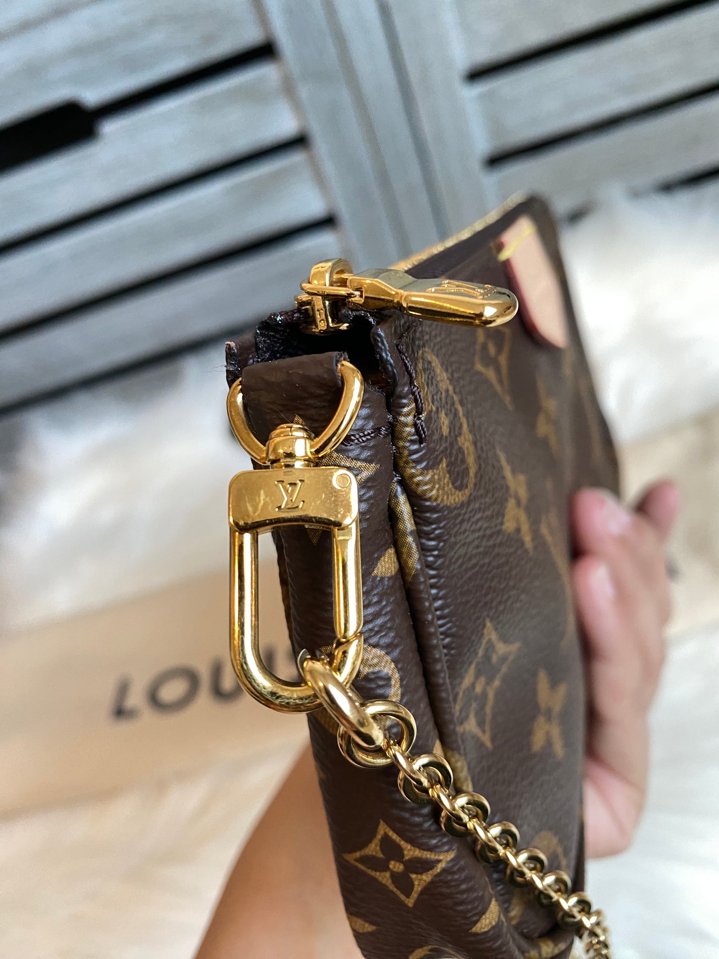 Louis Vuitton Multi Pochette Accessories Pink Strap