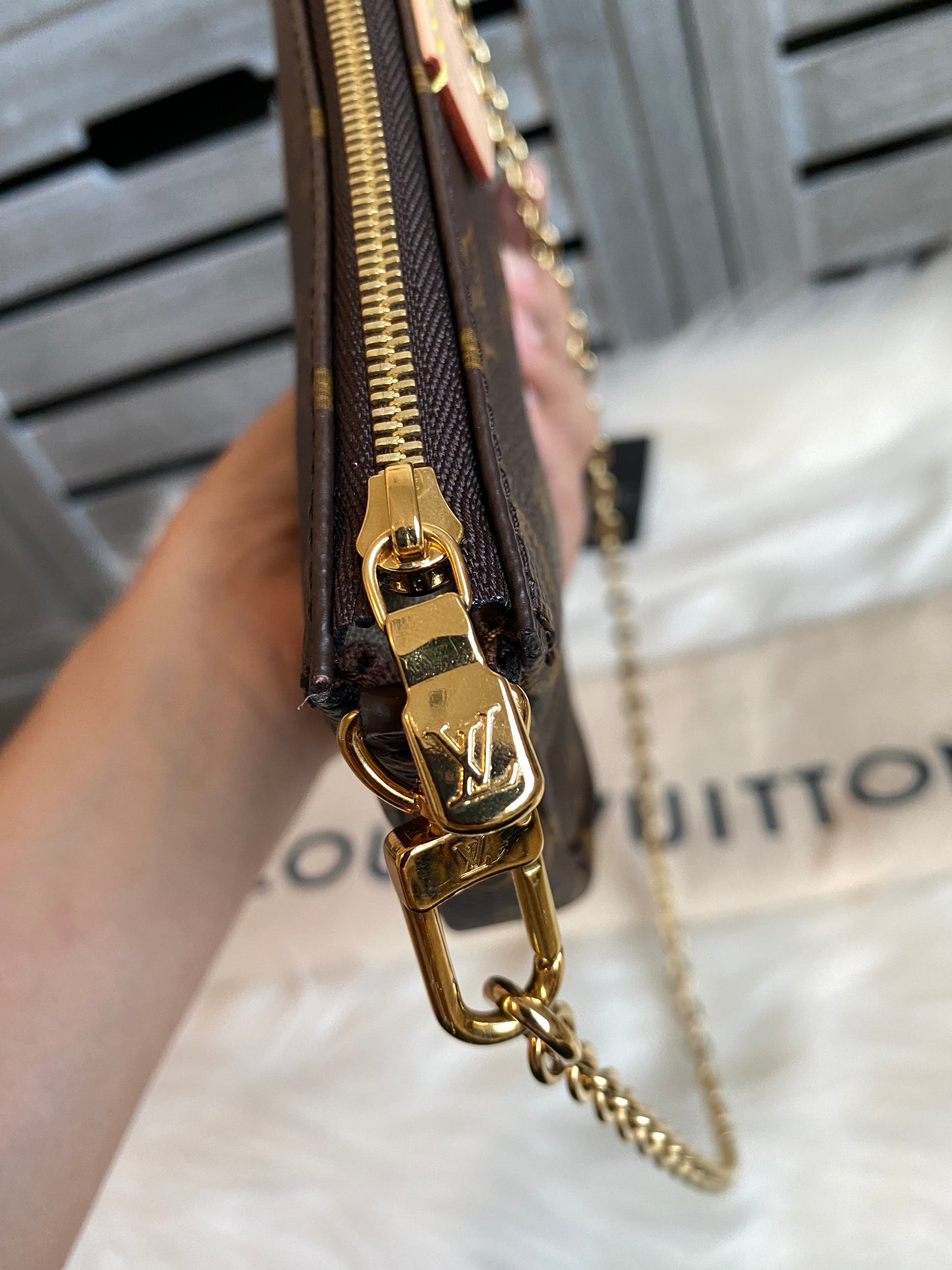Louis Vuitton Multi Pochette Accessories Pink Strap