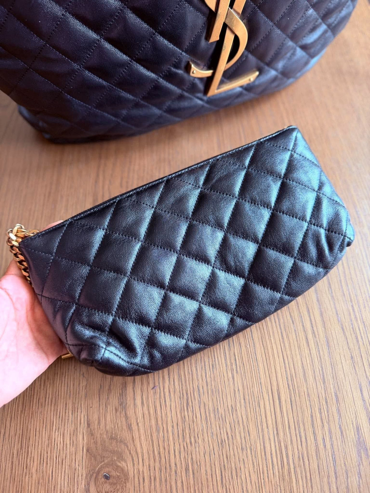 Saint Laurent Tote Women Bag Icare Maxi Leather Quilted