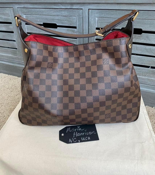 Louis Vuitton Reggia Hobo Damiere Ebene