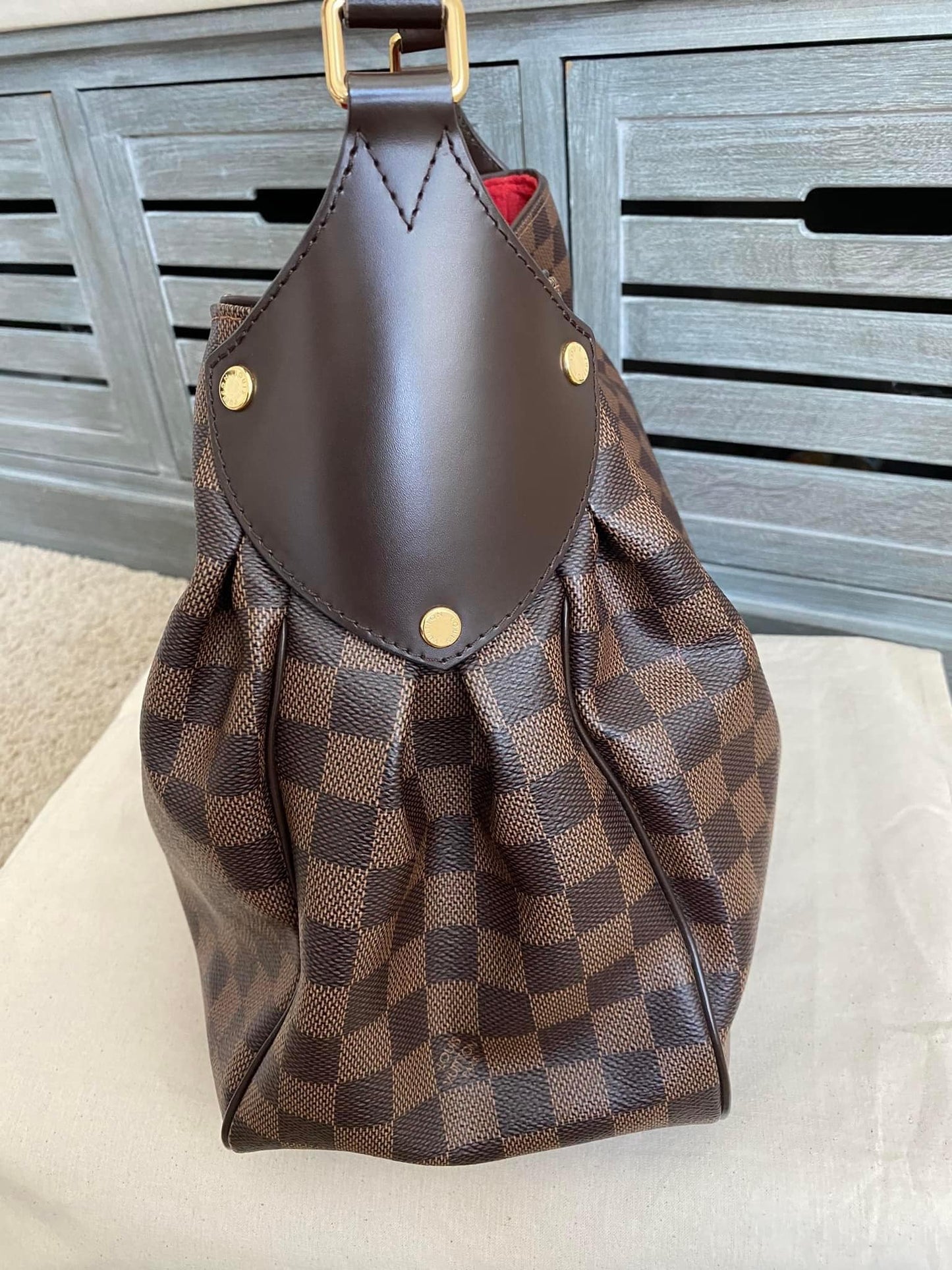 Louis Vuitton Reggia Hobo Damiere Ebene