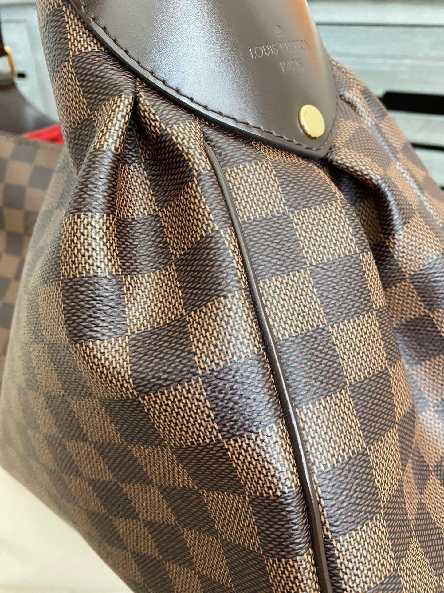 Louis Vuitton Reggia Hobo Damiere Ebene