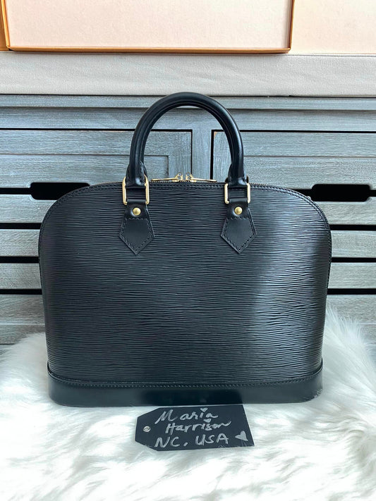 Louis Vuitton Alma PM Black Epi