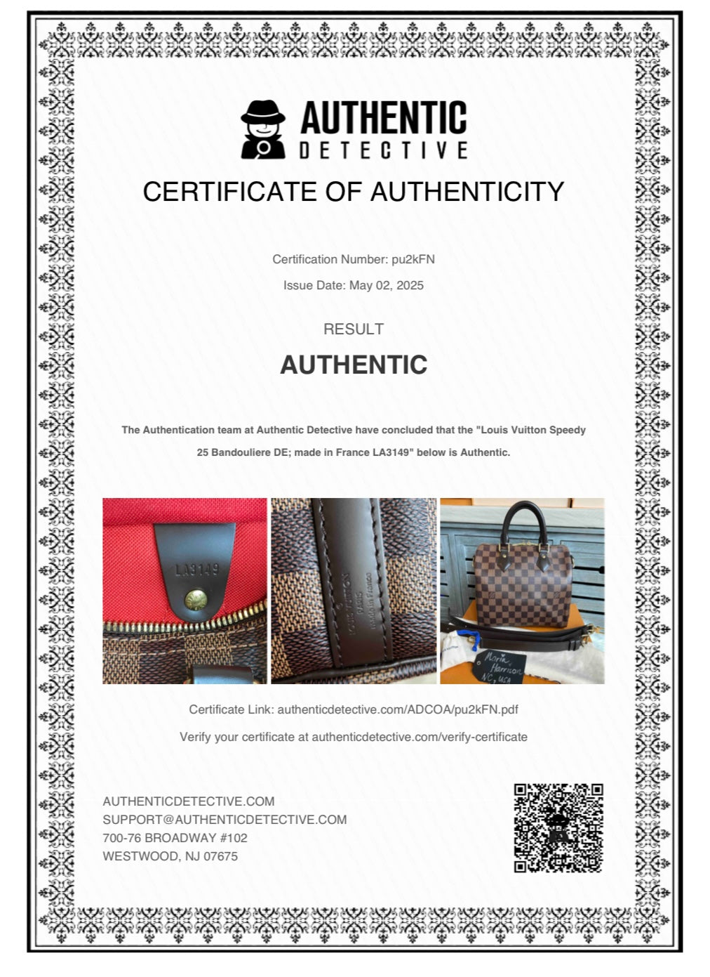 Louis Vuitton Speedy 25 Bandouliere