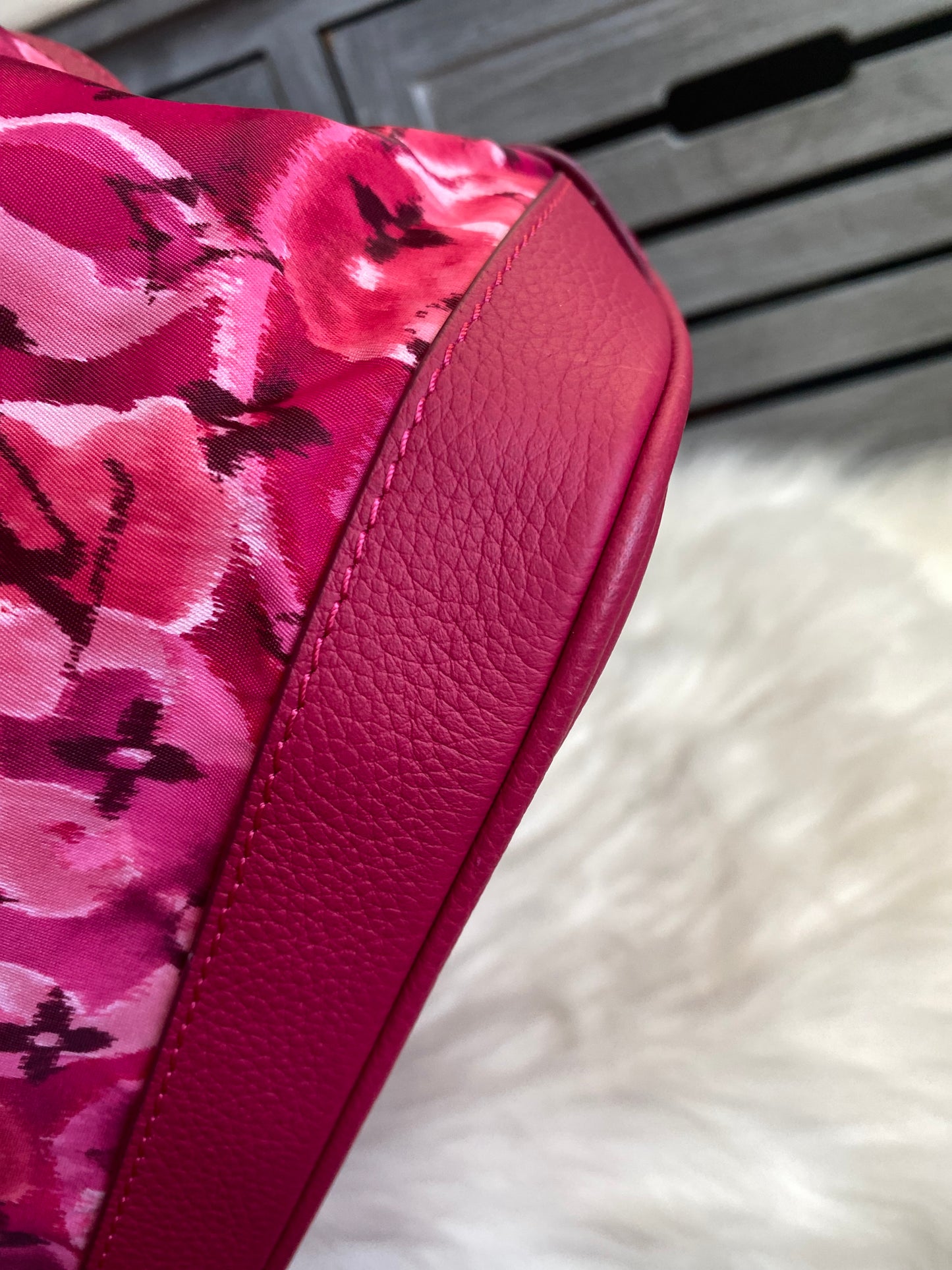 Louis Vuitton Limited Edition Indian Rose Monogram Ikat Floral Nylon Noefull Bag