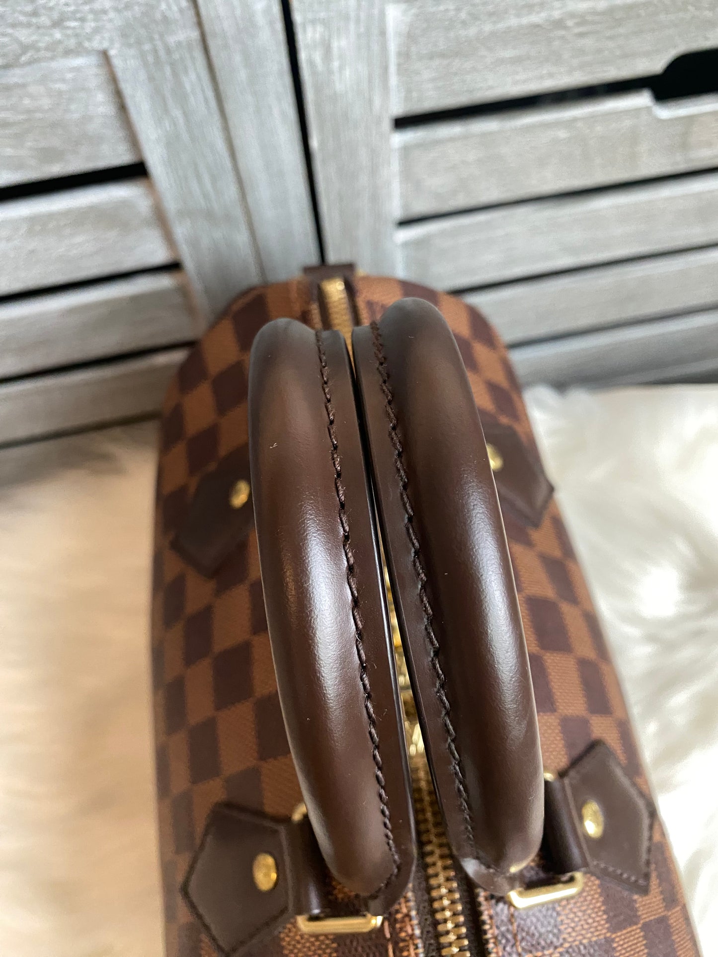 Louis Vuitton Speedy 25 Bandouliere Damier Ebene